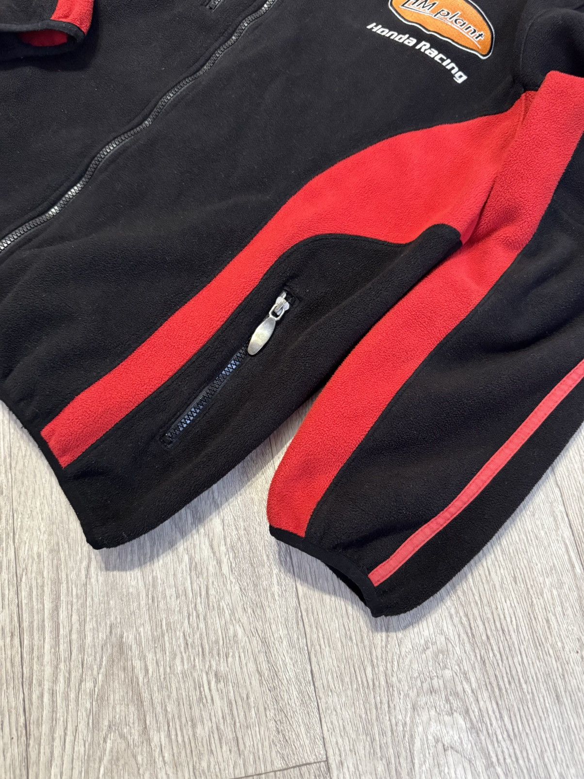 Honda 🔷Vintage Honda Racing Fleece Sweatshirt 90s🔷 Size US M / EU 48-50 / 2 - 2 Thumbnail
