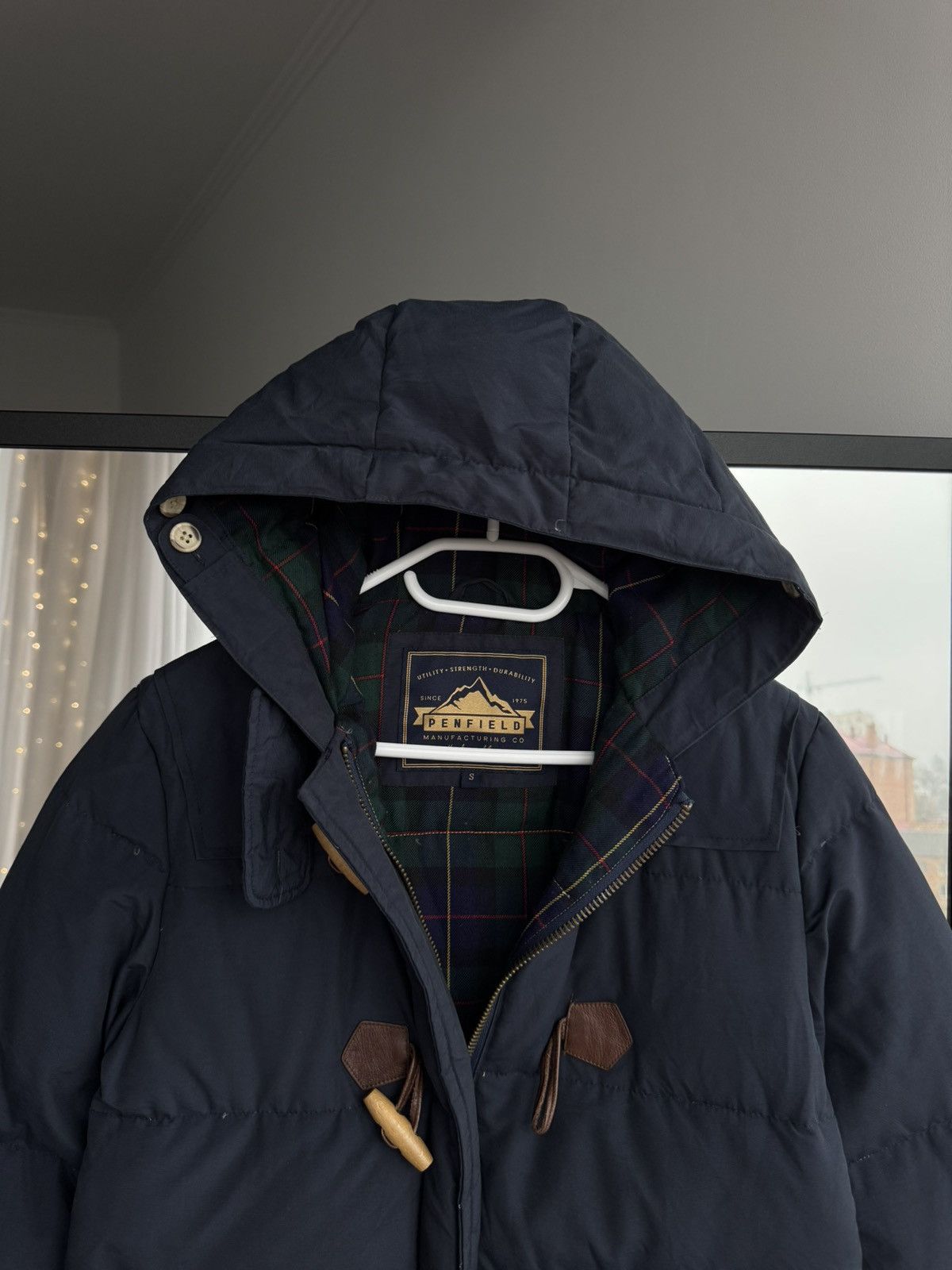 Penfield Penfield Men’s Navy Down Duffle Coat Hooded 60/40 Jacket Size US S / EU 44-46 / 1 - 3 Thumbnail