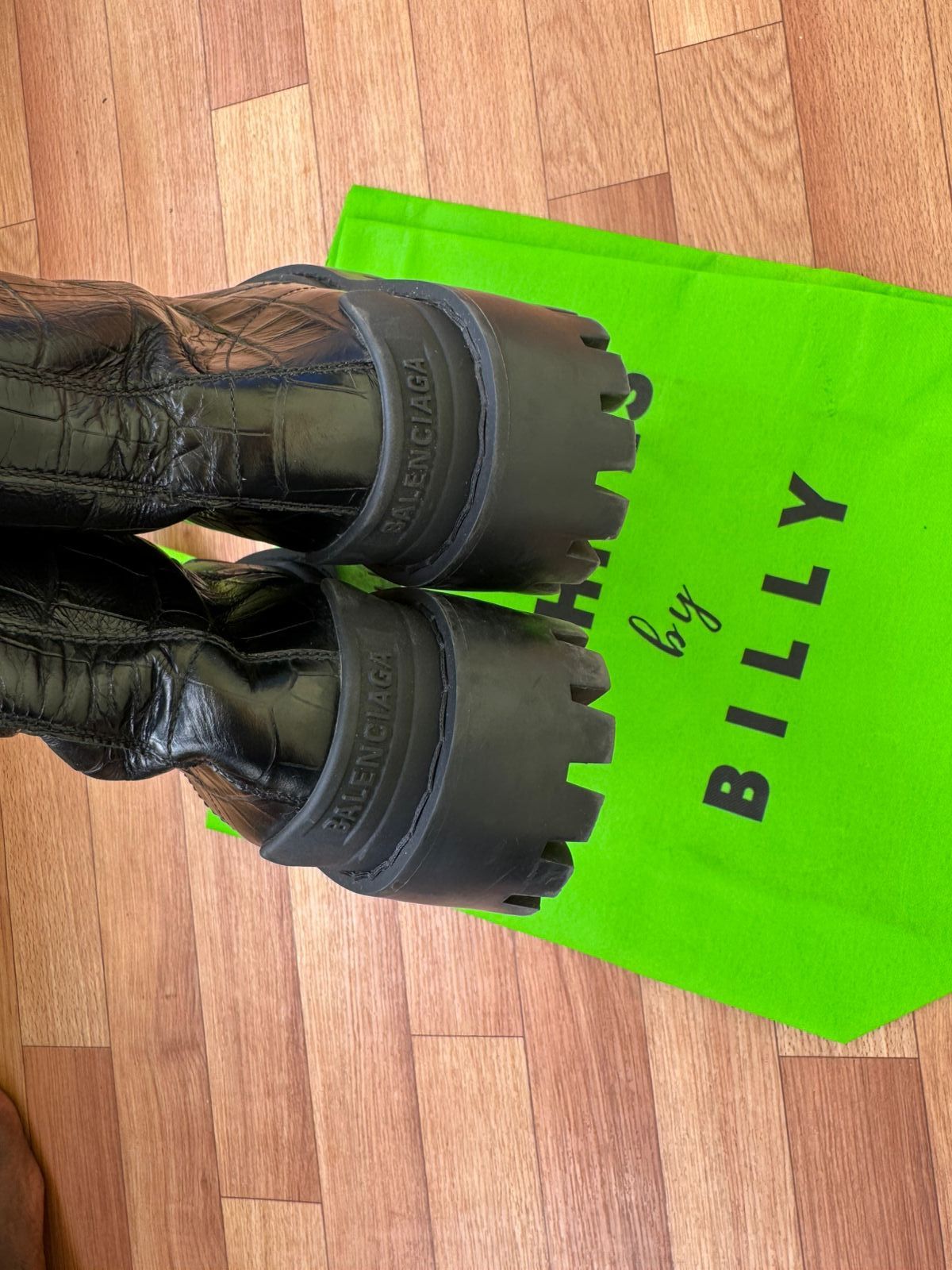 Balenciaga 🐊 BALENCIAGA STRIKE CROC BOOTS Size US 6 / IT 36 - 12 Thumbnail
