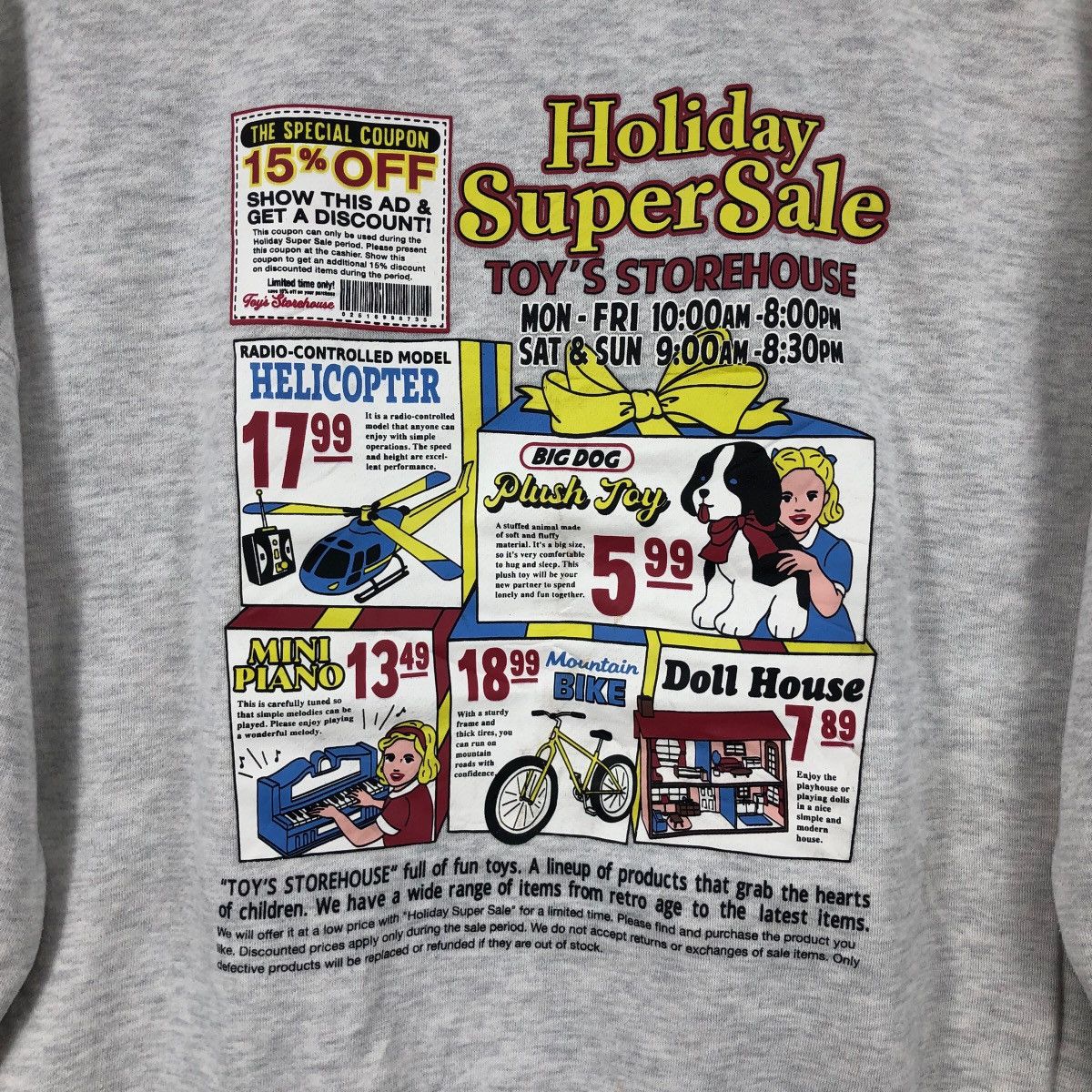 Japanese Brand As Know As Plus Sweatshirt Toy’s Storehouse Crewneck Size US XL / EU 56 / 4 - 5 Thumbnail