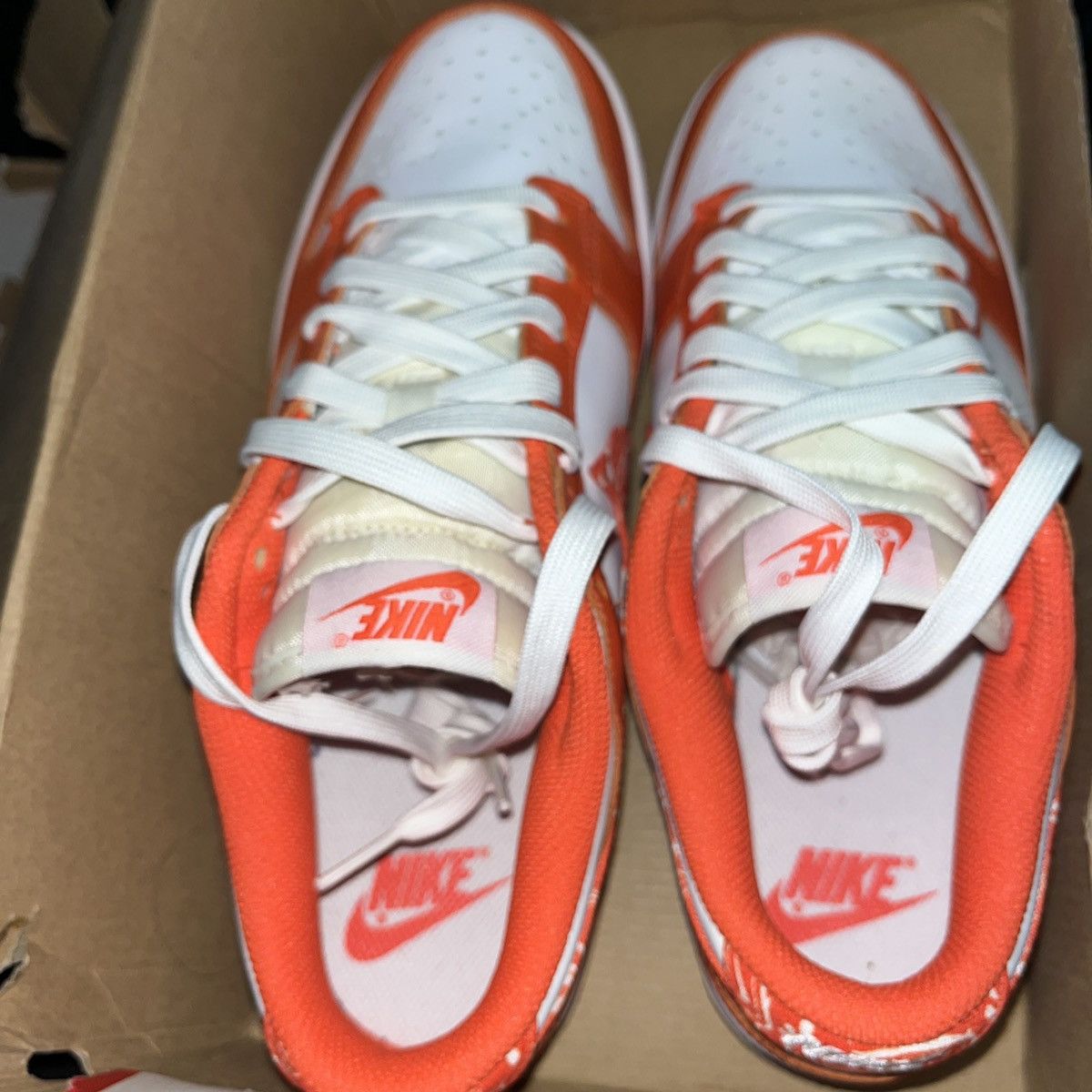 Nike Nike Dunk Low Orange Paisley Size US 9.5 / IT 39.5 - 5 Thumbnail
