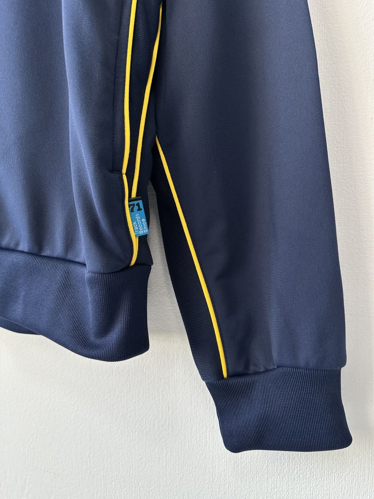 Nike 00s NIKE Track Jacket Navy Yellow Y2K Full Zip Men’s Size L Size US L / EU 52-54 / 3 - 4 Thumbnail