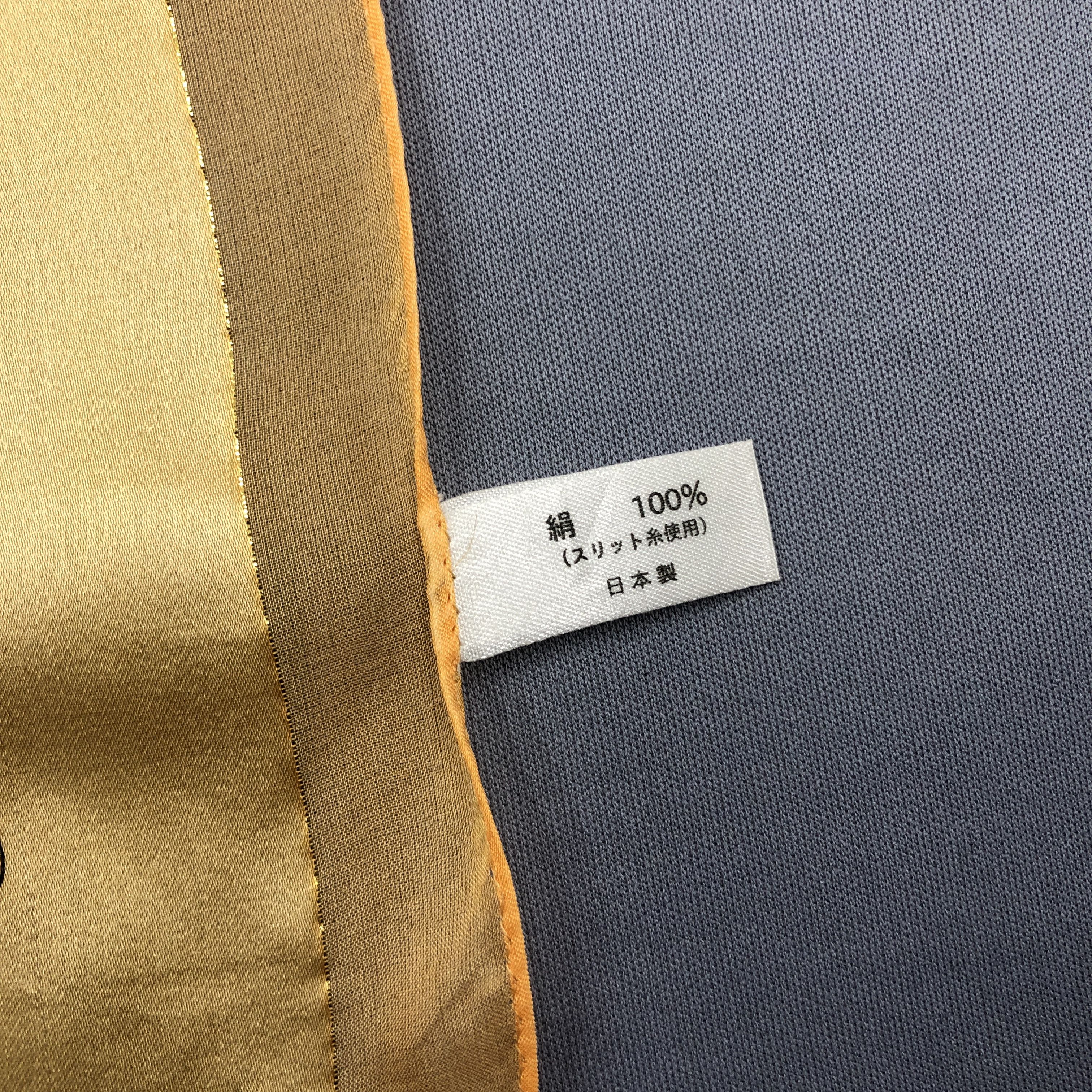 Japanese Brand Vintage SILK Scarf Twill Stole Wraps Scarves - GF60021 Size ONE SIZE - 7 Thumbnail