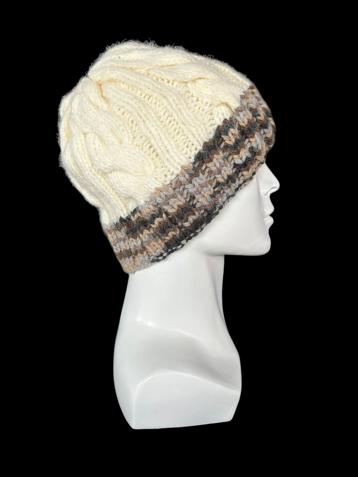 Japanese Brand × Kapital × Vintage Crochet Knitted Handmade Beanie Hats Rare ☠️☠️ Size ONE SIZE - 3 Thumbnail