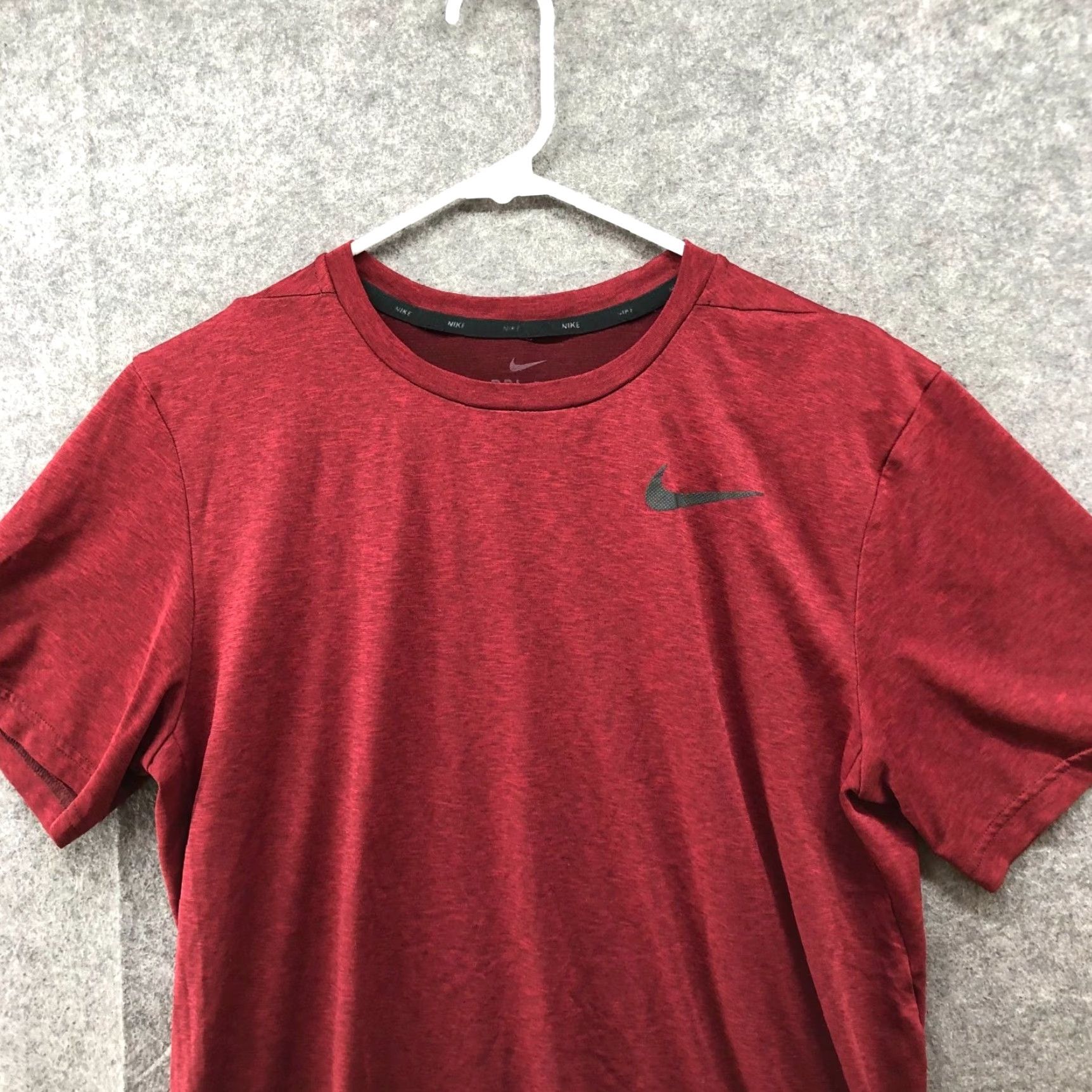Nike Nike Dri-Fit T Shirt Mens M Red Heather Short Sleeve Crewneck Active Athletic Size US M / EU 48-50 / 2 - 3 Thumbnail