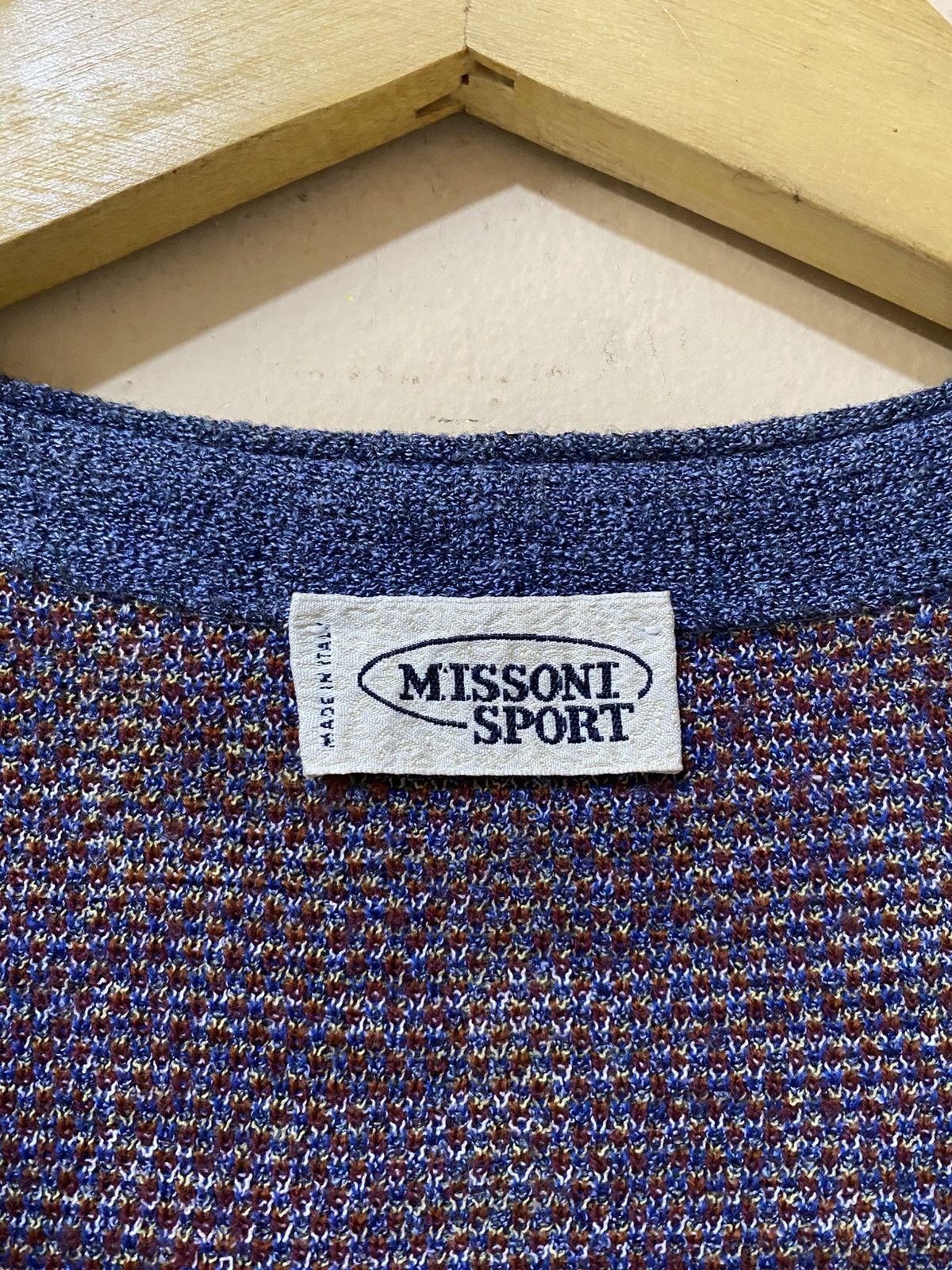 Missoni 90s Vintage Missoni Pattern Knit Vest Size US M / EU 48-50 / 2 - 6 Thumbnail