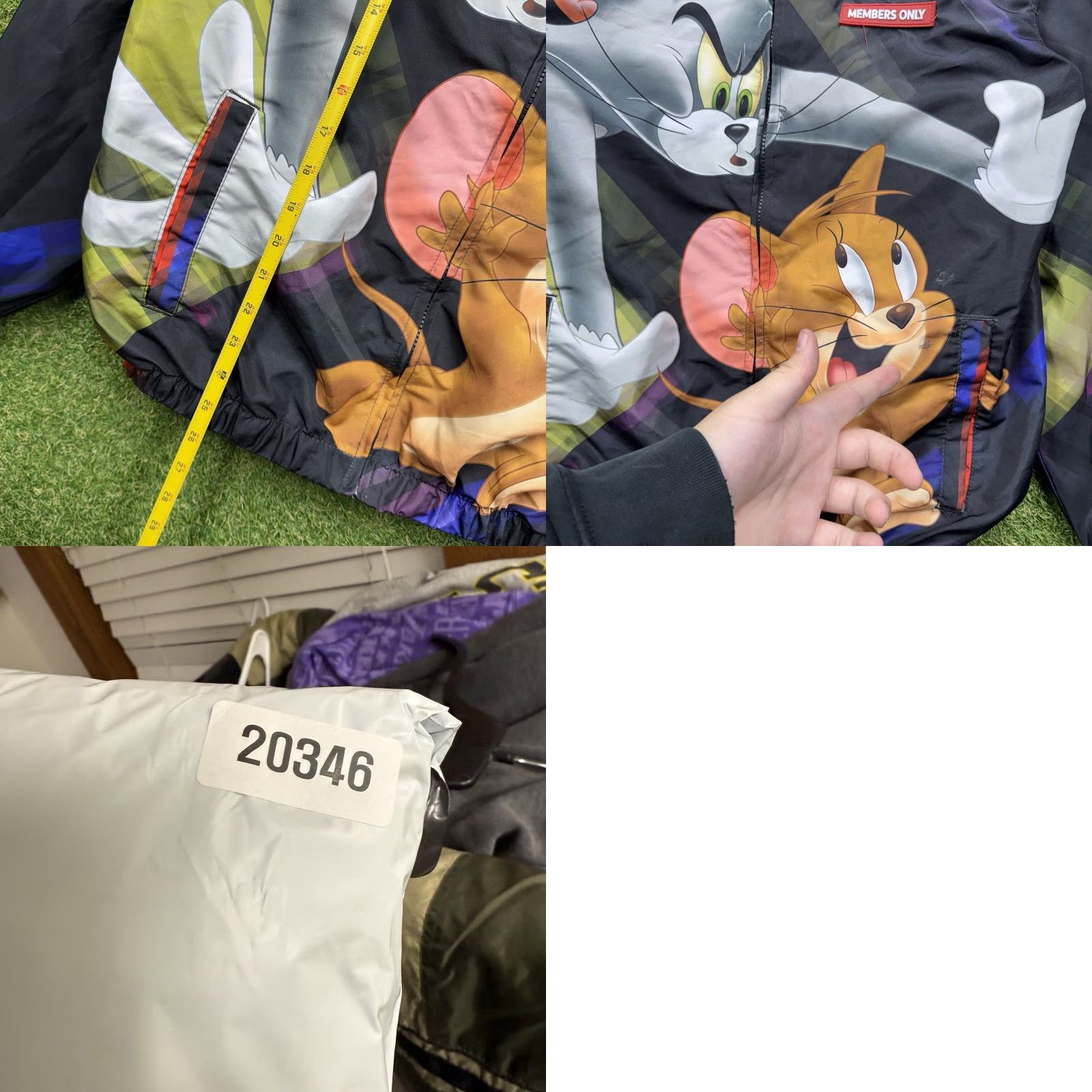 Members Only Members Only Jacket Mens Small Tom and Jerry All Over Print Hood Zip AOP Collab Size US S / EU 44-46 / 1 - 8 Thumbnail
