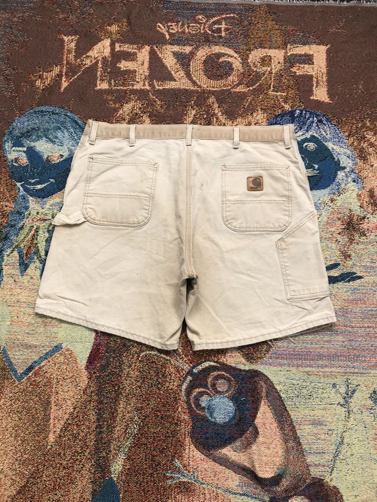 Carhartt 90sVintage Carharttt WU1906 sunfaded carpenter denim short Size US 42 / EU 58 - 2 Thumbnail