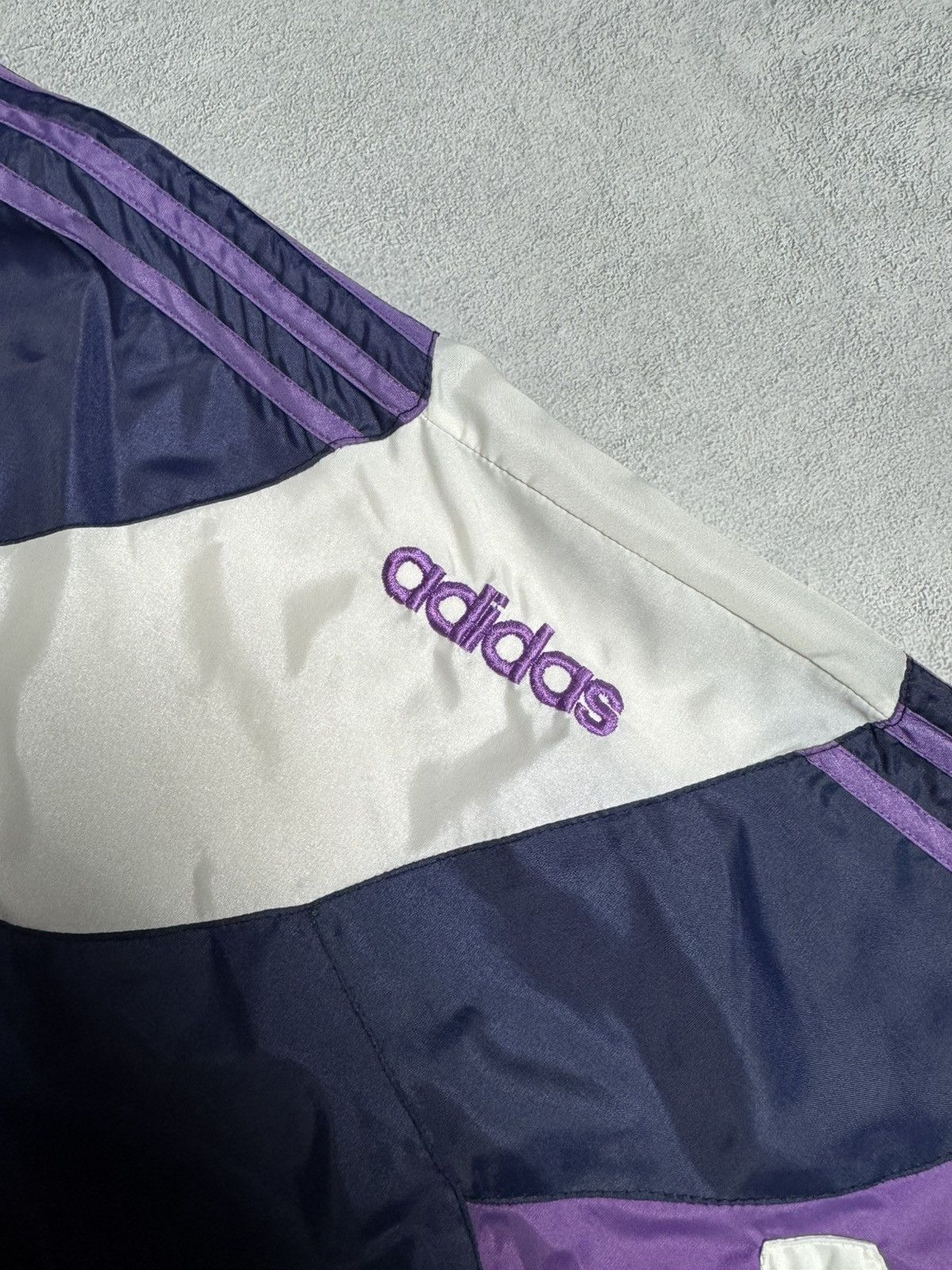 Adidas Adidas Vintage 1990s Drill Nylon Tracksuit Set Size US L / EU 52-54 / 3 - 6 Thumbnail