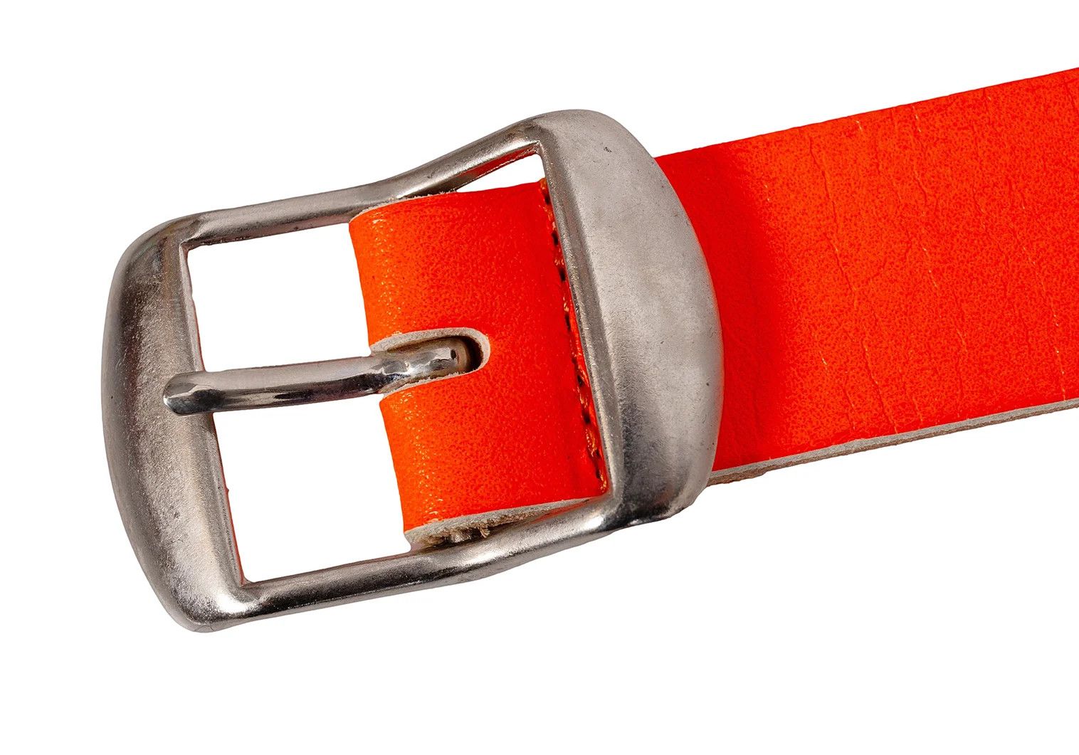 Comme des Garcons Homme Plus Leather Neon Color Belt in Orange 89 Size ONE SIZE - 4 Thumbnail