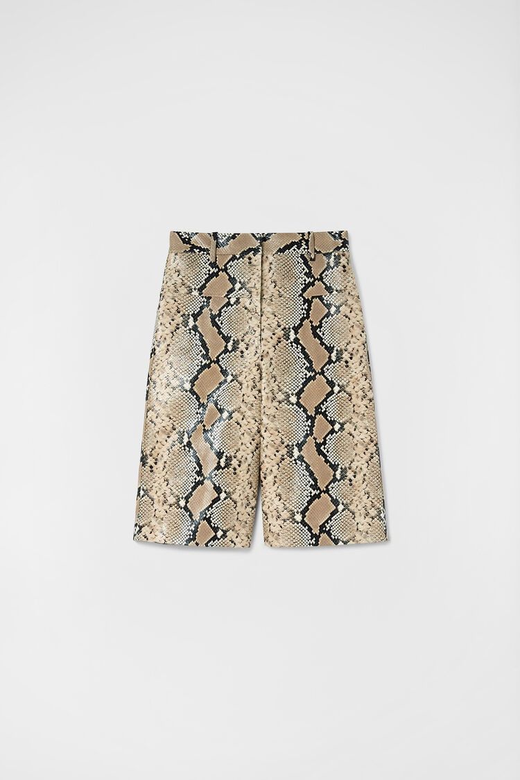 o1w1db10825 Leather Shorts in Multicolor