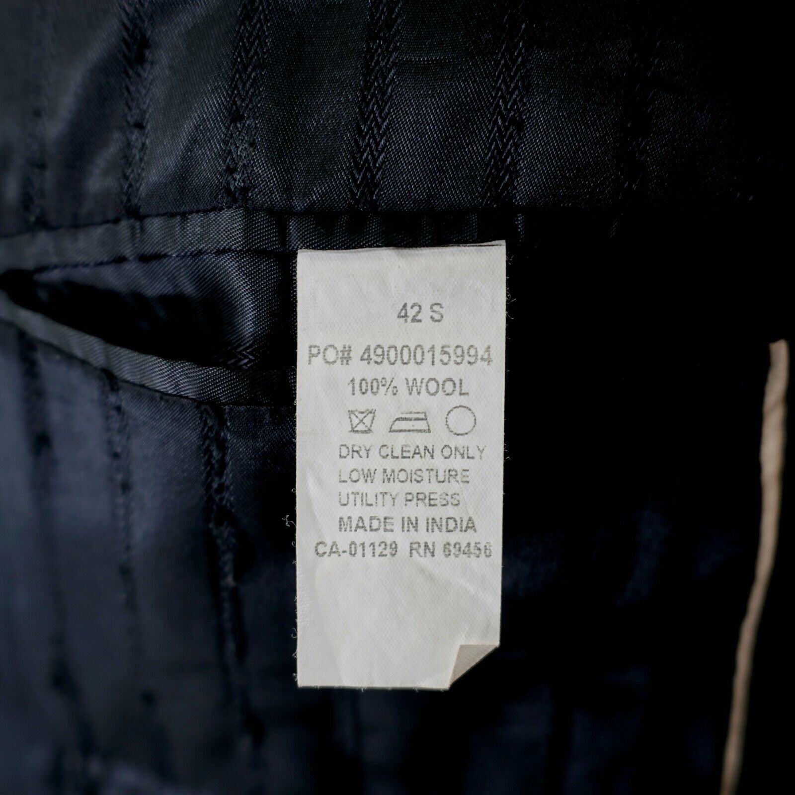 Michael Kors Michael Kors Textured Striped Wool Black 40S Or Slim 42S 2 B Size 40S - 9 Thumbnail
