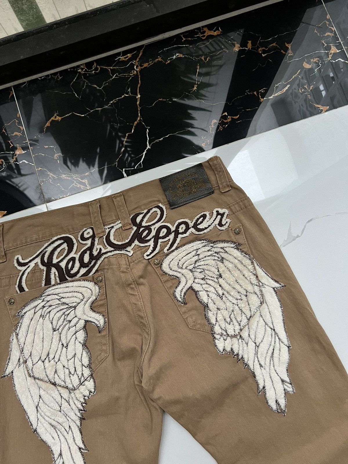 Vintage 90’s RARE RED PEPPER WINGS JAPAN PANTS Y2K AVANT-GARDE Size US 31 - 3 Thumbnail