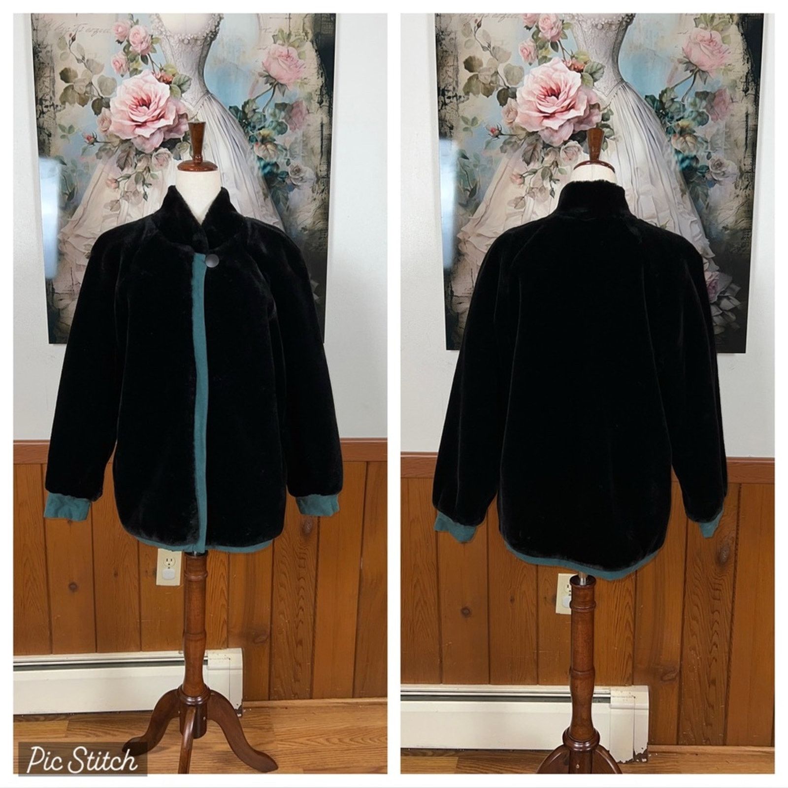 Vintage Fabulous Vintage 90s Monterey Fashions Faux Fur Coat! Size L / US 10 / IT 46 - 1 Thumbnail