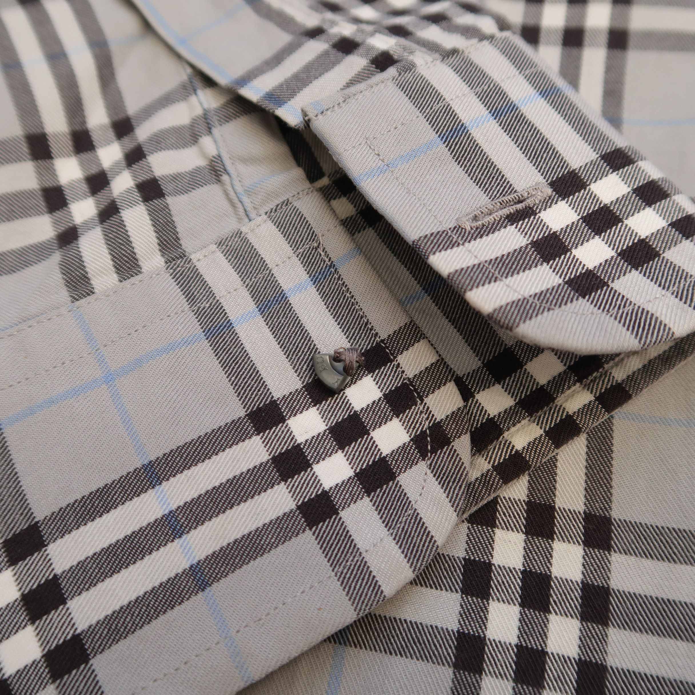 Burberry Burberry London Nova Check Gray Shirt Old Money Style Size US L / EU 52-54 / 3 - 13 Thumbnail