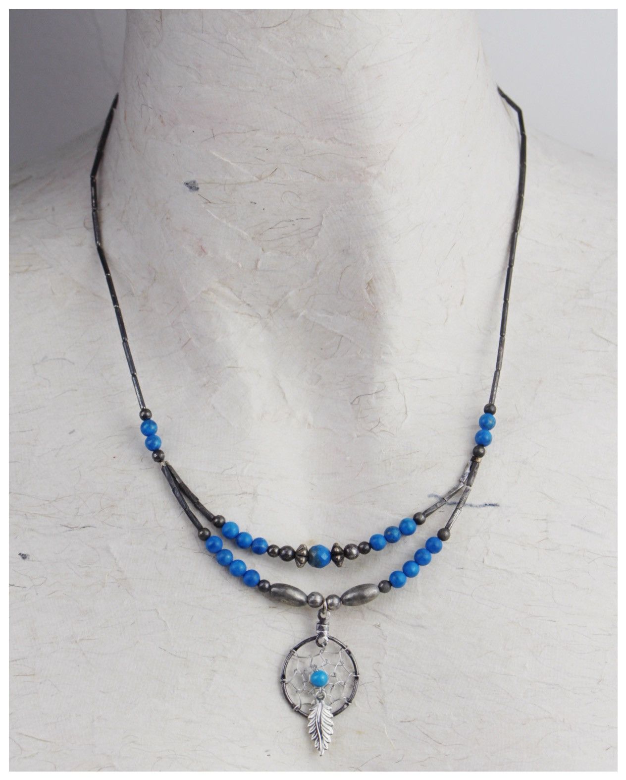 Native 2000S JAPANESE MADE BOHO DREAMCATCHER BEADS FEATHER NECKLACE Size ONE SIZE - 1 Thumbnail