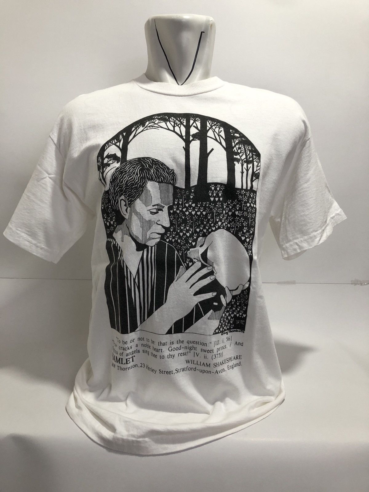 Vintage Vintage 90s William Shakespeare T-Shirt Size US L / EU 52-54 / 3 - 1 Thumbnail
