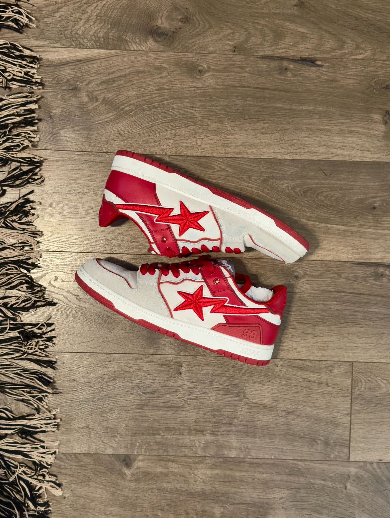 BAPE SKSSTA #5 RED STITCH SUEDE SIZE 12