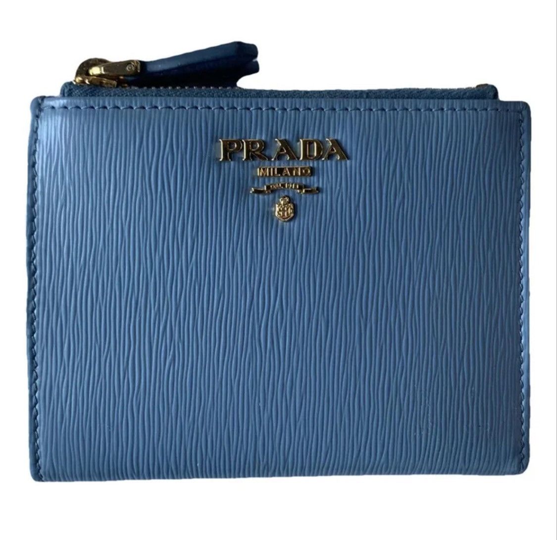 Prada Prada light blue leather wallet Size ONE SIZE - 1 Thumbnail