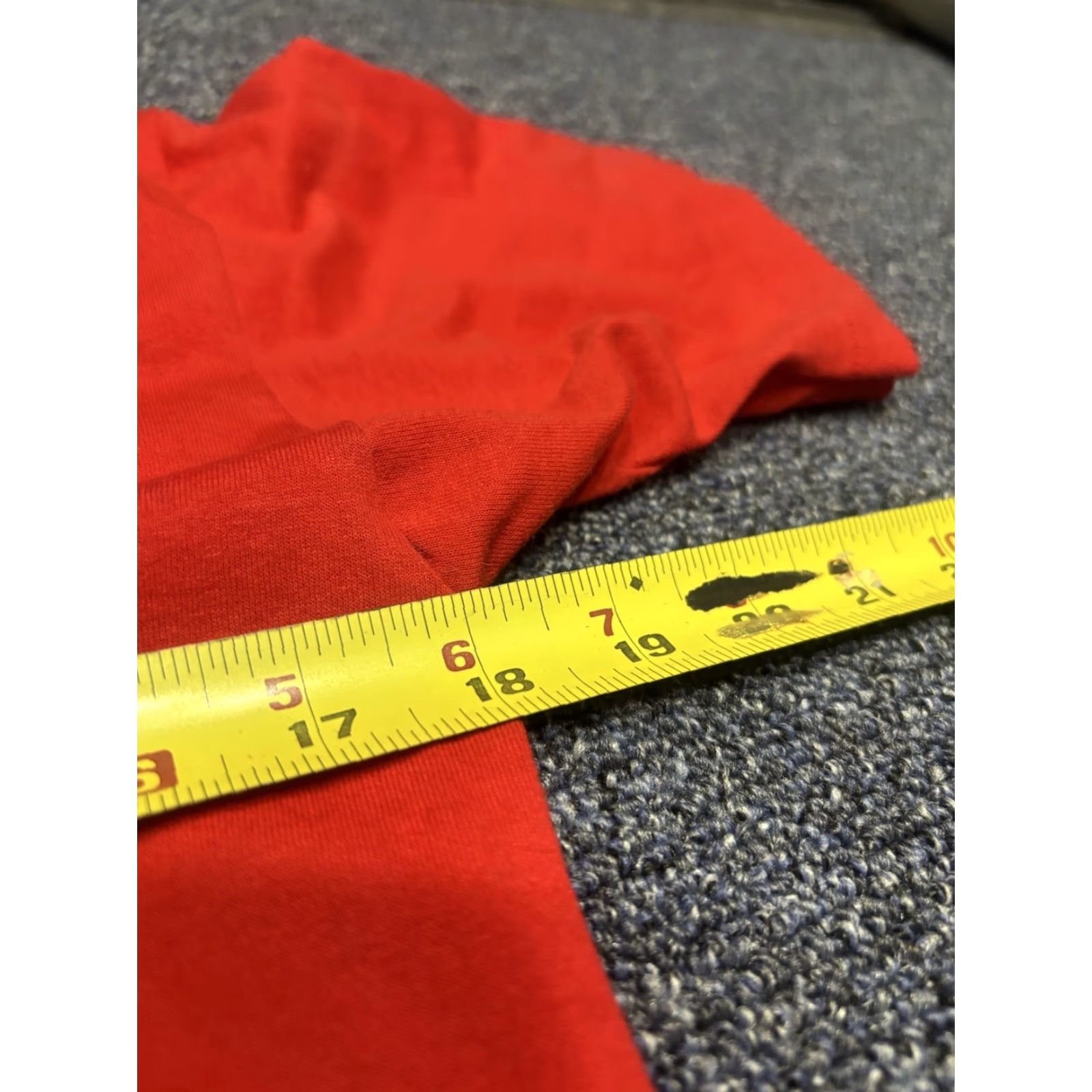 Vintage VINTAGE Unbranded T-Shirt Men M Mock Neck Long Sleeve Single Stitch Made USA 90s Red Cotton Fleece Thermal All Seasons Outdoor Size US M / EU 48-50 / 2 - 3 Thumbnail