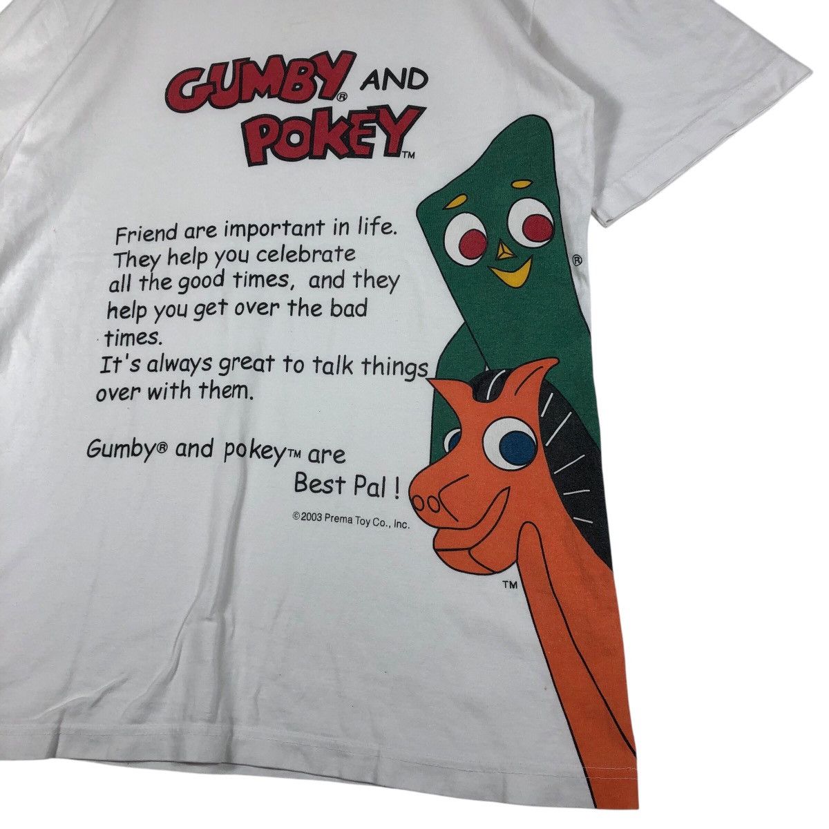 Vintage Vintage GUMBY and POKEY Cartoon T-Shirt Size US L / EU 52-54 / 3 - 4 Thumbnail