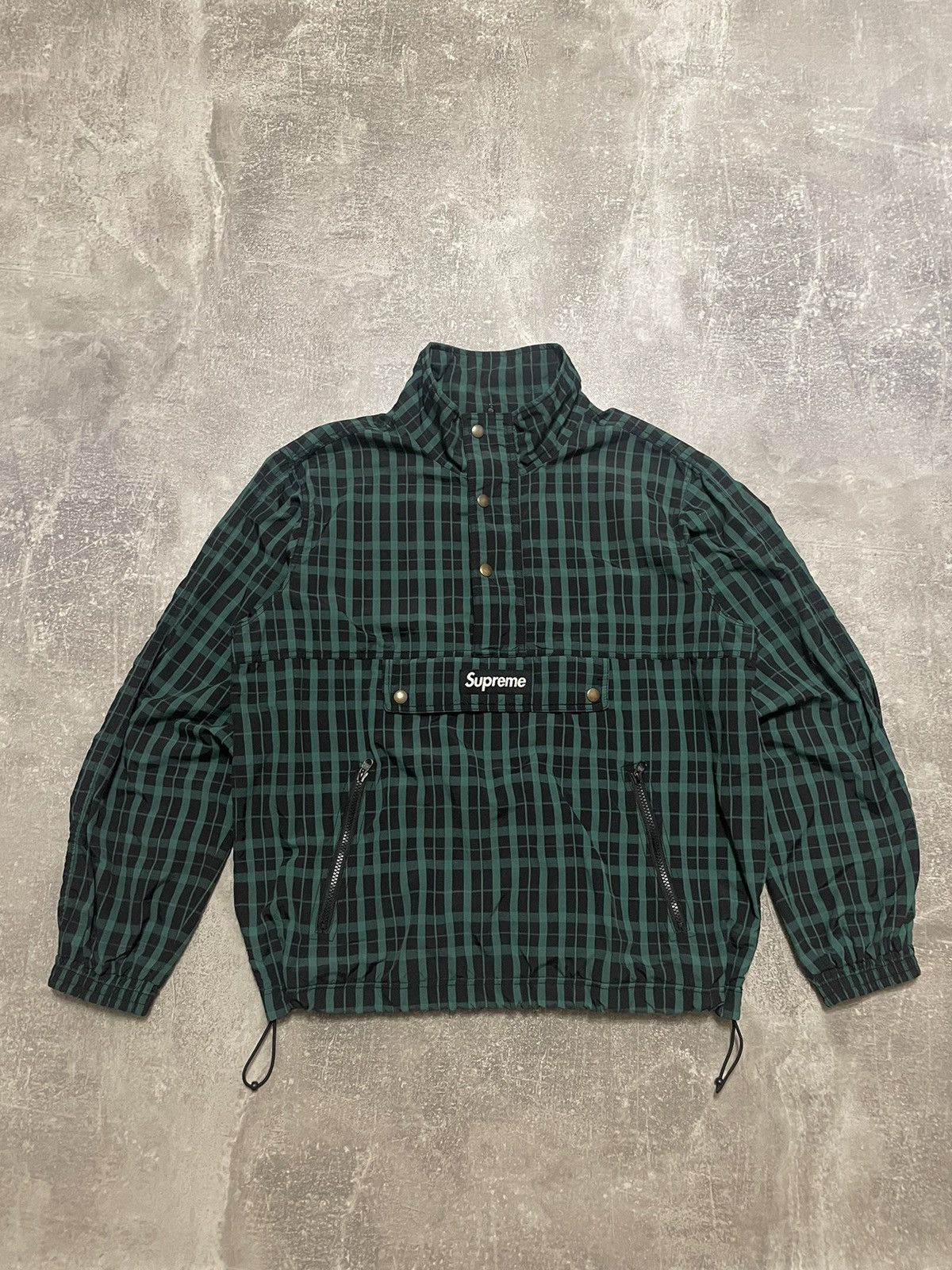 image of Hypebeast x Supreme Anorak Jacket in Green, Men's (Size Medium)