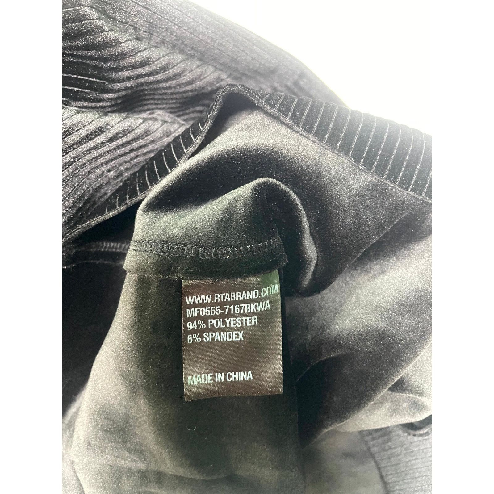 Rta RTA Striped Velvet Quarter Zip Black Hoodie Size US XS / EU 42 / 0 - 3 Thumbnail
