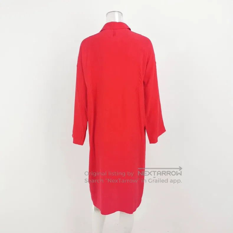 Hermes Hermes Women's red silk dress/long shirt, loose fit Size XS / US 0-2 / IT 36-38 - 2 Thumbnail
