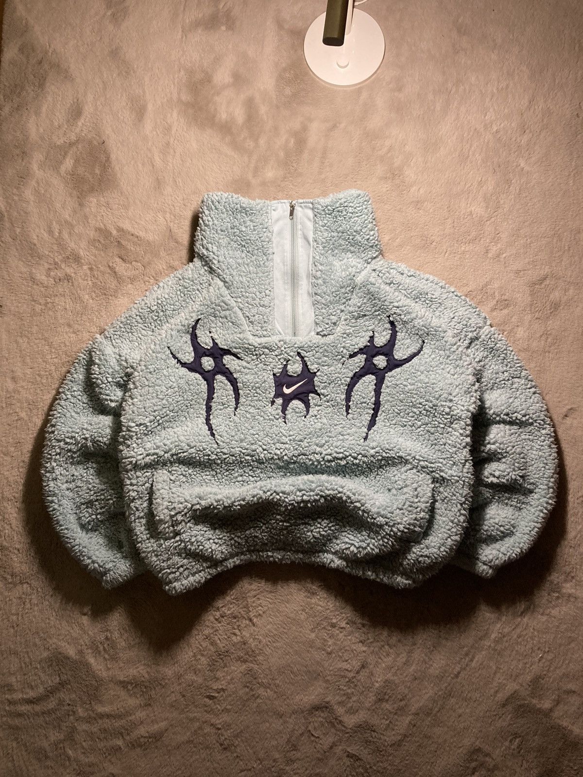 Nike × Vintage ⛩️Nike 1/3zip custom fleece vintage y2k big logo neotrible ⛩️ Size US L / EU 52-54 / 3 - 3 Thumbnail