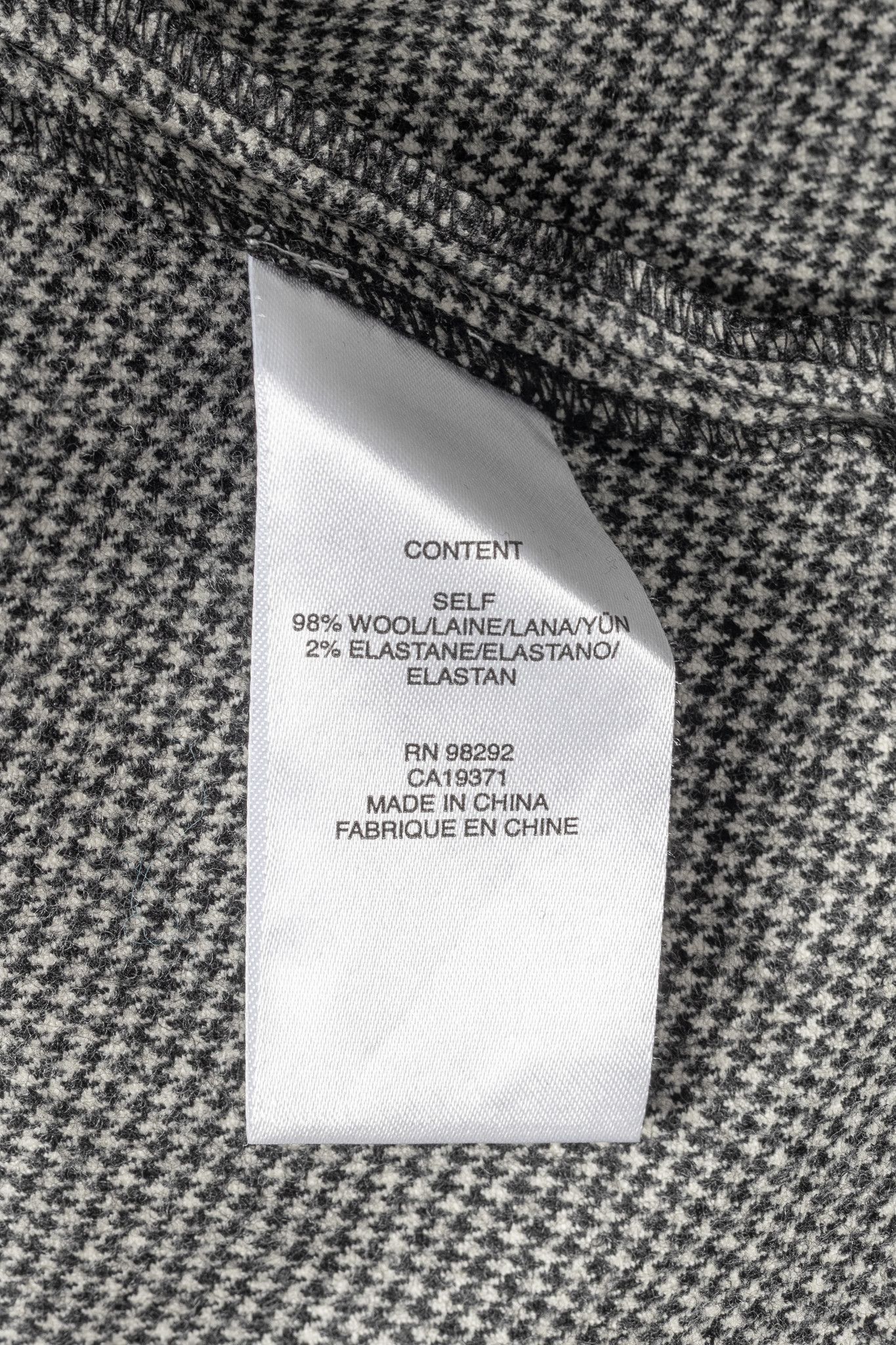 Tibi Tibi Black & Ivory Baby Houndstooth Slouch Skirt Size 27" / US 4 / IT 40 - 11 Thumbnail