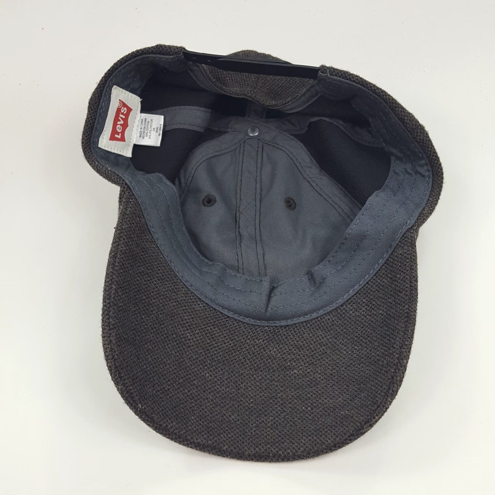 Levi's VINTAGE Levi's Hat Knit Snapback Adjustable Baseball Cap Gray Red Tab VTG Retro Size US 35 - 7 Thumbnail