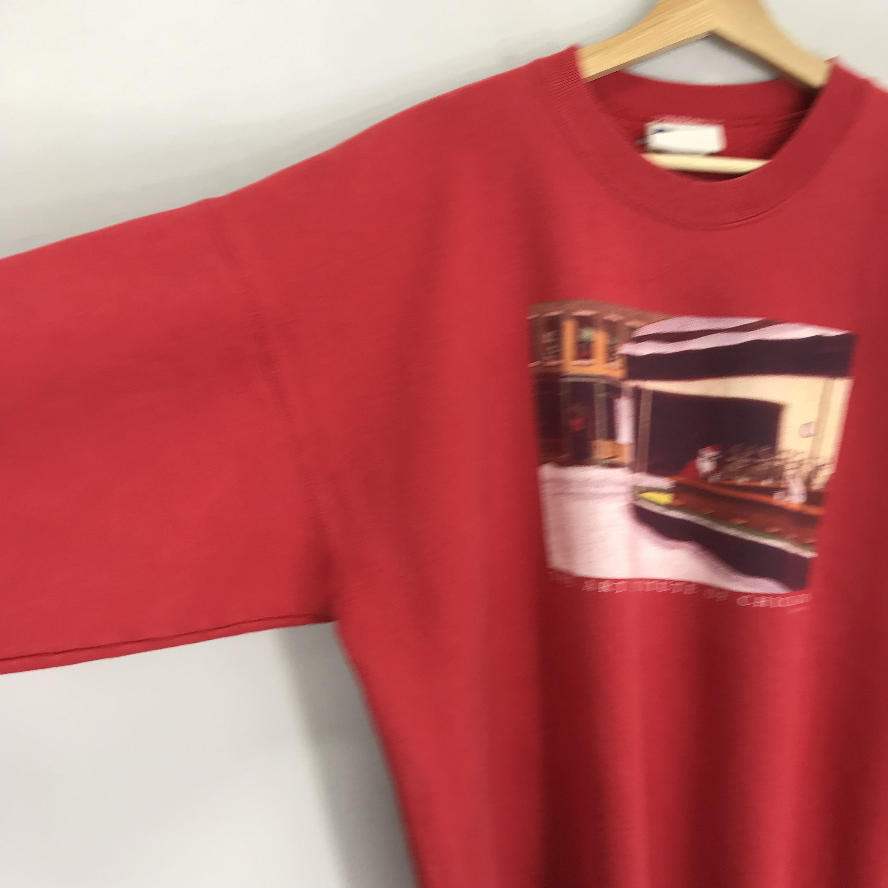 Arts & Science Vintage 90s The Art Institute Of Chicago Red Sweatshirt Size US XL / EU 56 / 4 - 5 Thumbnail