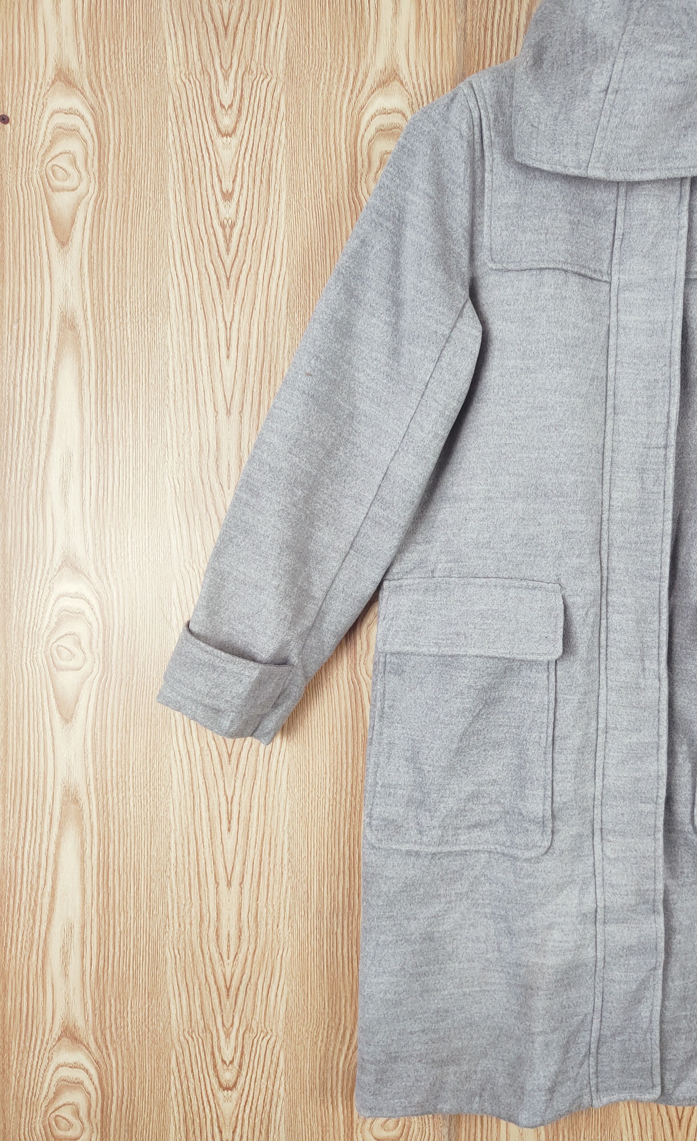 Japanese Brand × Vintage Vintage & Luxury Design by Musee Gray Hoodie Coats Size S / US 4 / IT 40 - 3 Thumbnail