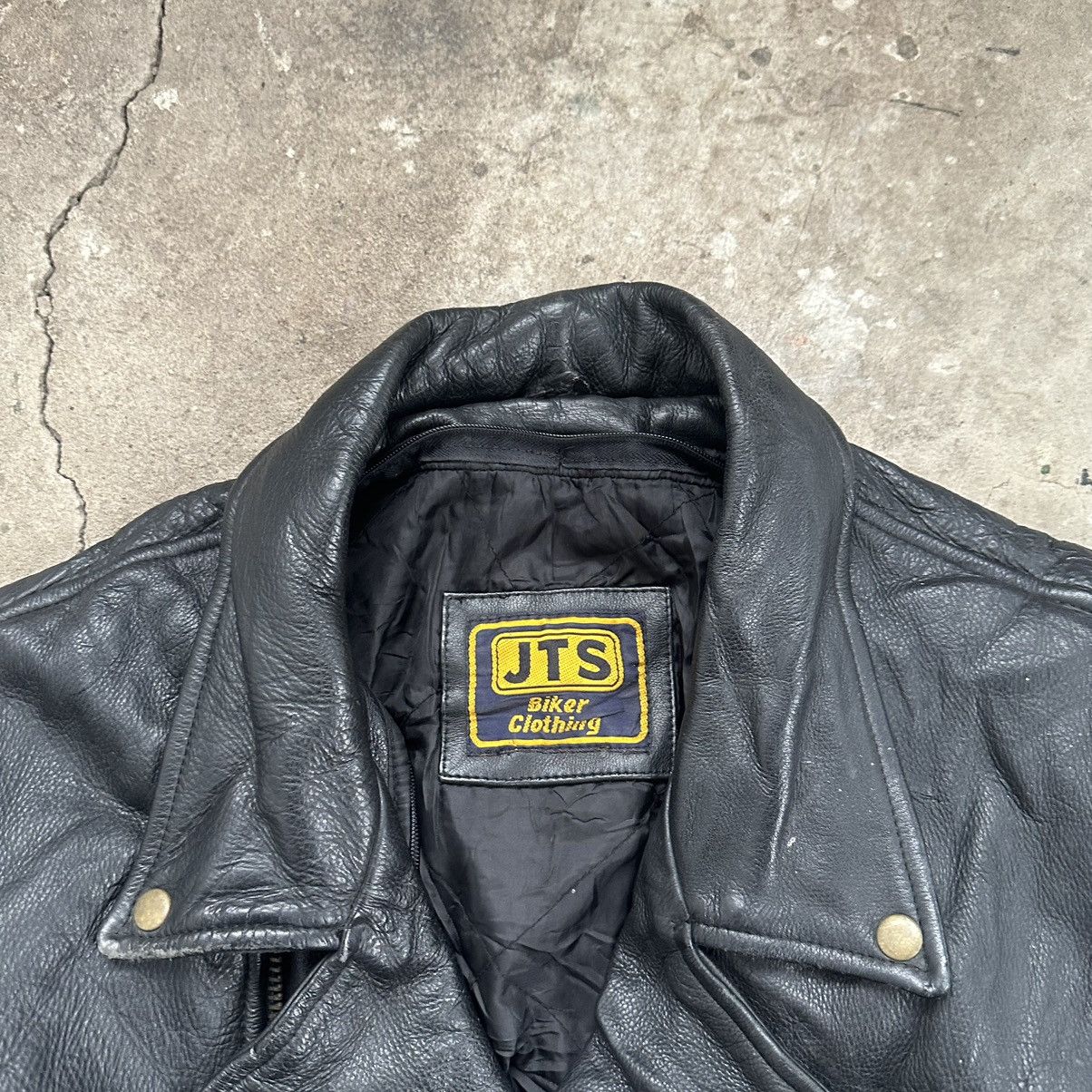Genuine Leather Vintage Leather moto biker Jacket y2k jacket Size US XXL / EU 58 / 5 - 10 Thumbnail