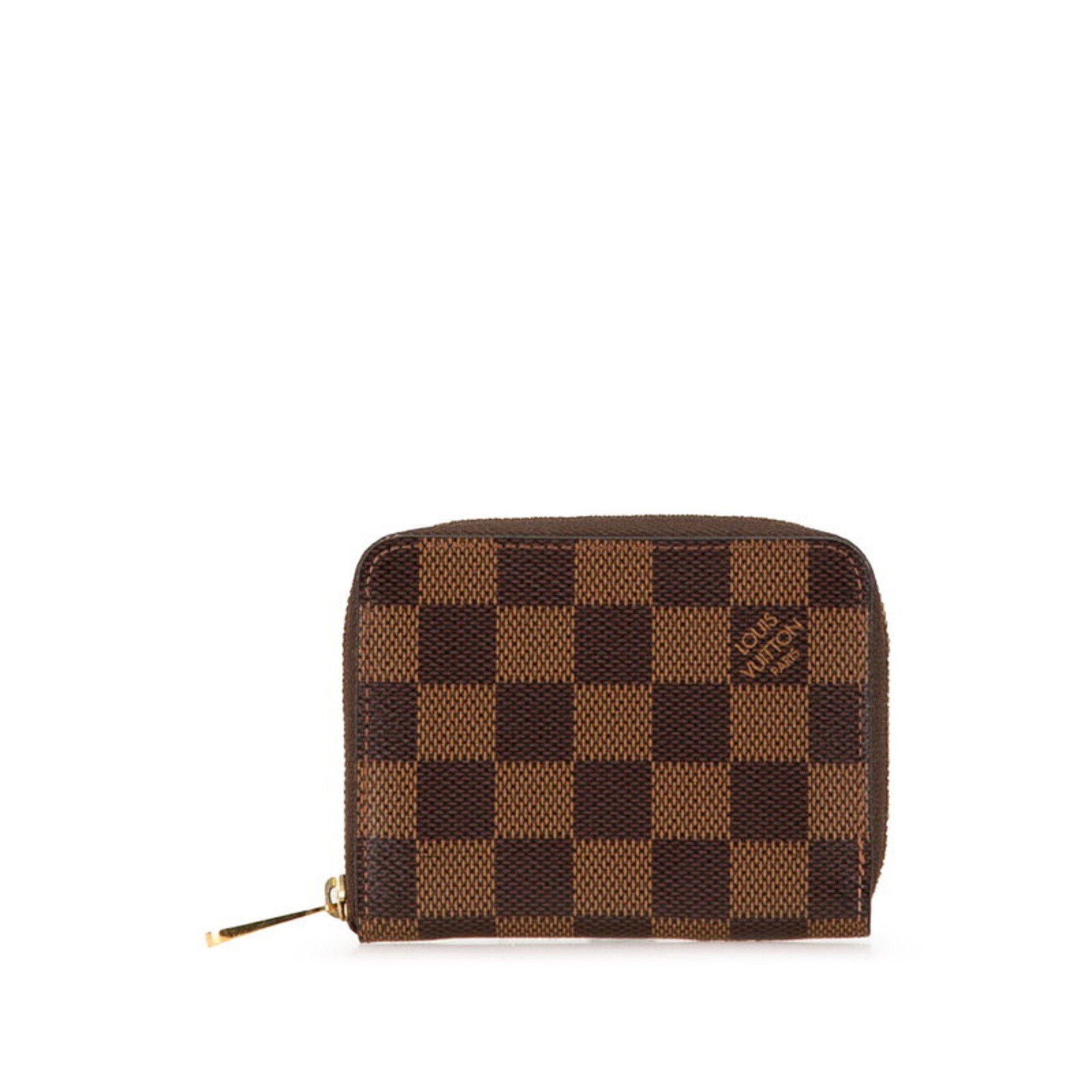 Louis Vuitton Louis Vuitton Damier Zippy Coin Purse Case N63070 Brown PVC Women's LOUIS VUITTON Size ONE SIZE - 1 Thumbnail