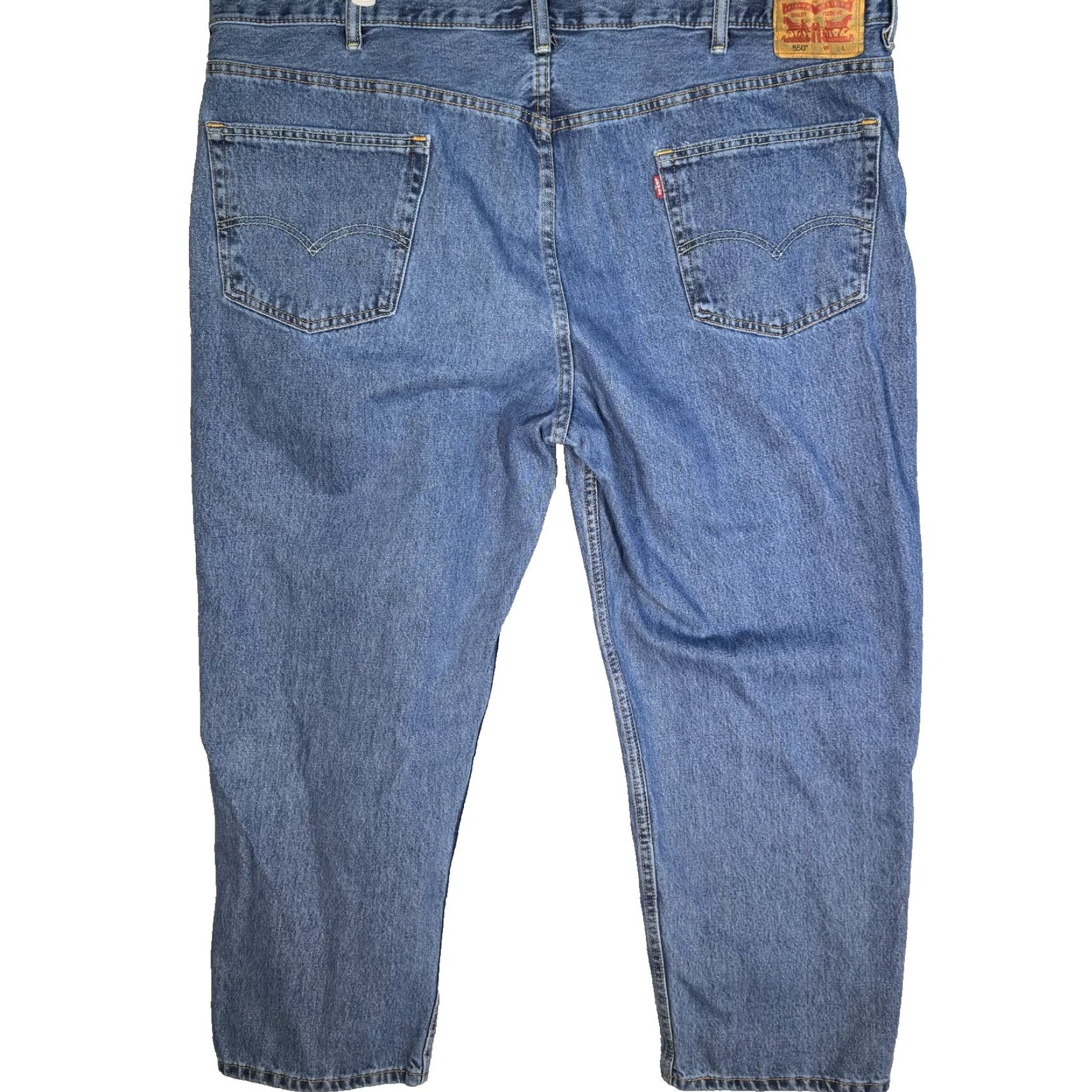 Levi's Levi's Jeans 550 Mens 48x29 Relaxed Tapered Leg Denim Medium Wash Blue Size US 32 / EU 48 - 2 Thumbnail