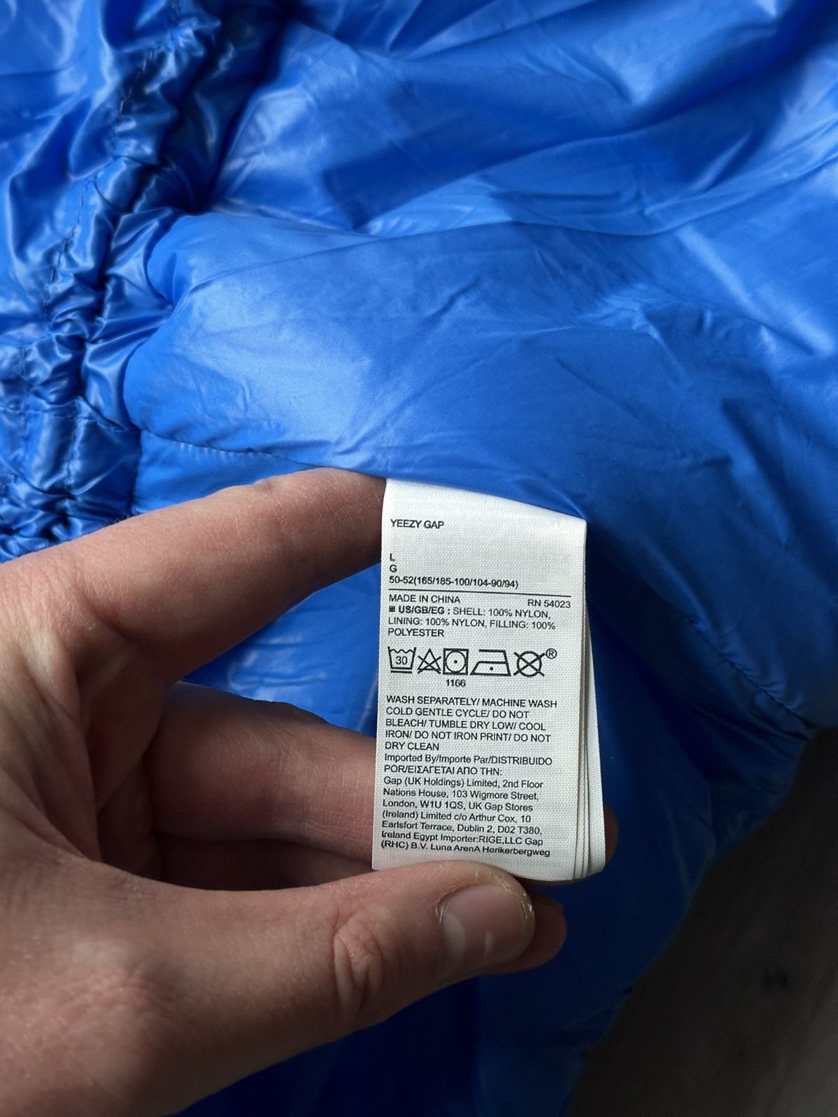 Yeezy Gap YZY Puffer Round Jacket Blue Yeezy Kanye West Archival Size US L / EU 52-54 / 3 - 6 Thumbnail