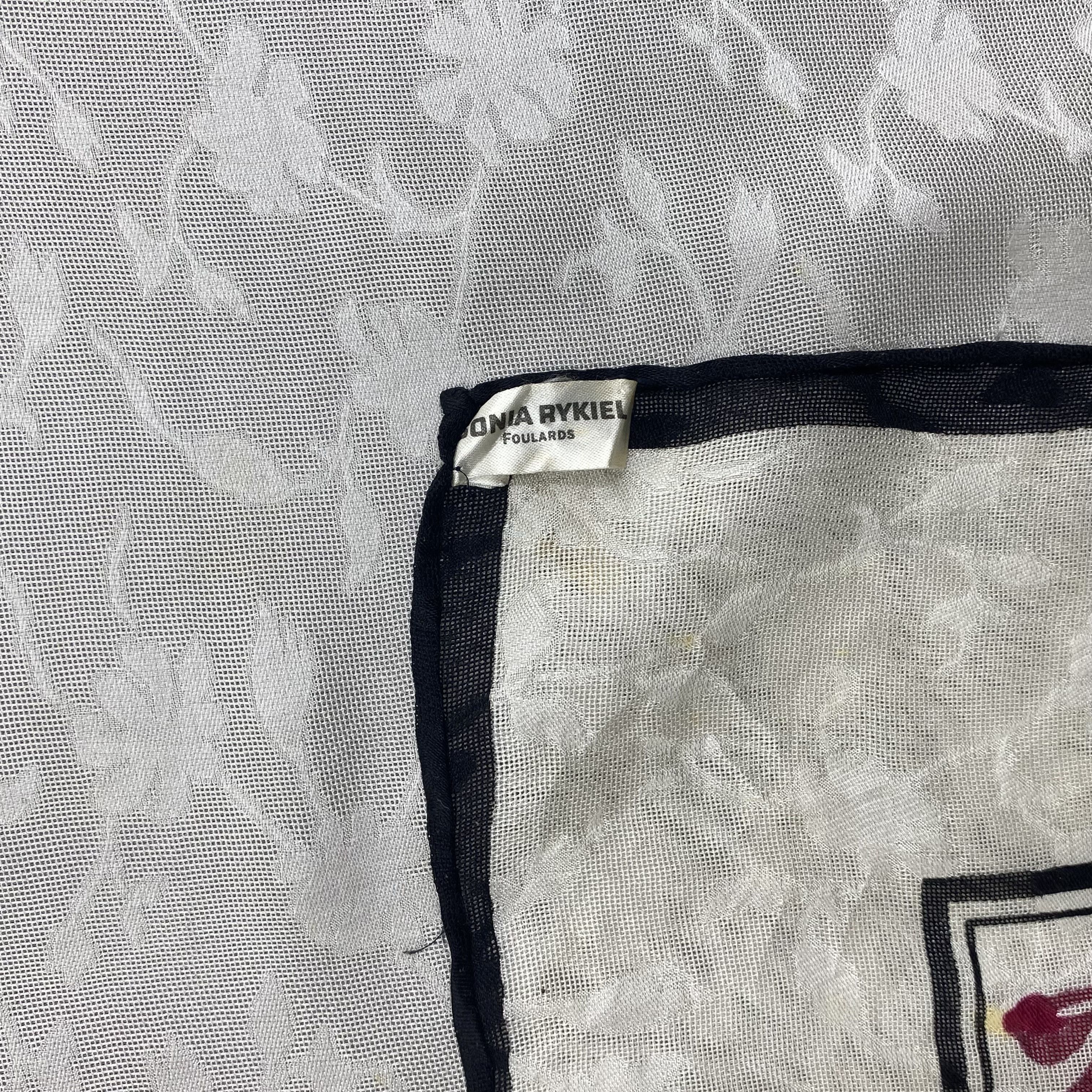 Sonia Rykiel Vintage Sonia Rykiel SILK Scarf Twill Stole Wraps Scarves Size ONE SIZE - 12 Thumbnail