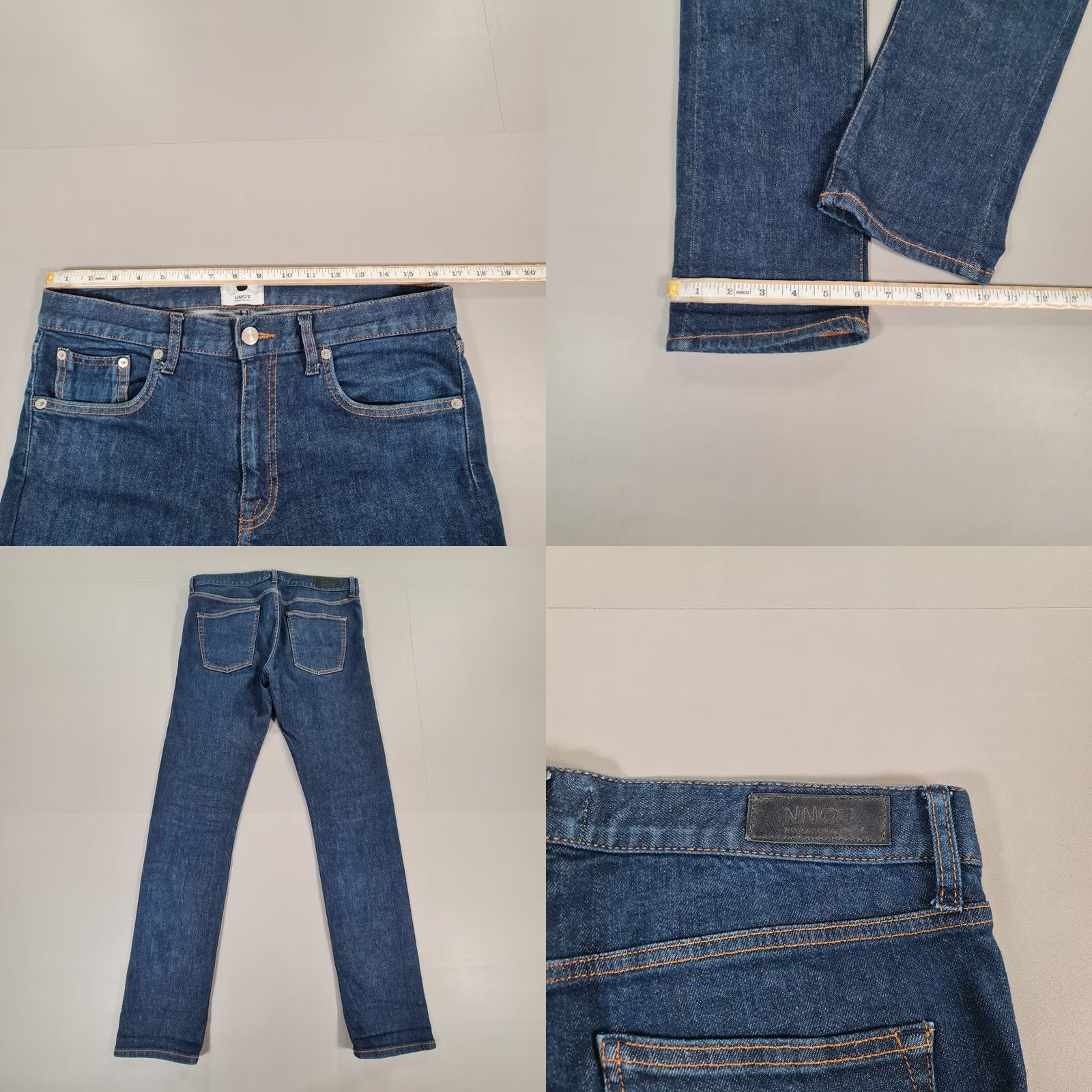 NN07 NN07 Jeans Slim Fit Stretch Denim W33 L32 Blue Mens Jeans NN07 Slim Fit Jeans 5-Pocket Zip Fly 98% Cotton 2% Elastane Boys Girls (adjusted) Size US 33 - 8 Thumbnail