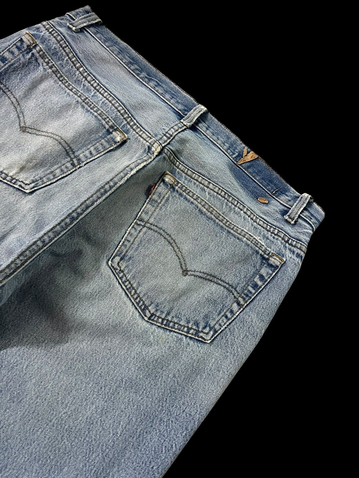 Levi's Vintage 90’s Levi’s 501 Mud Wash Distressed Ripped Jean Size US 34 / EU 50 - 15 Thumbnail