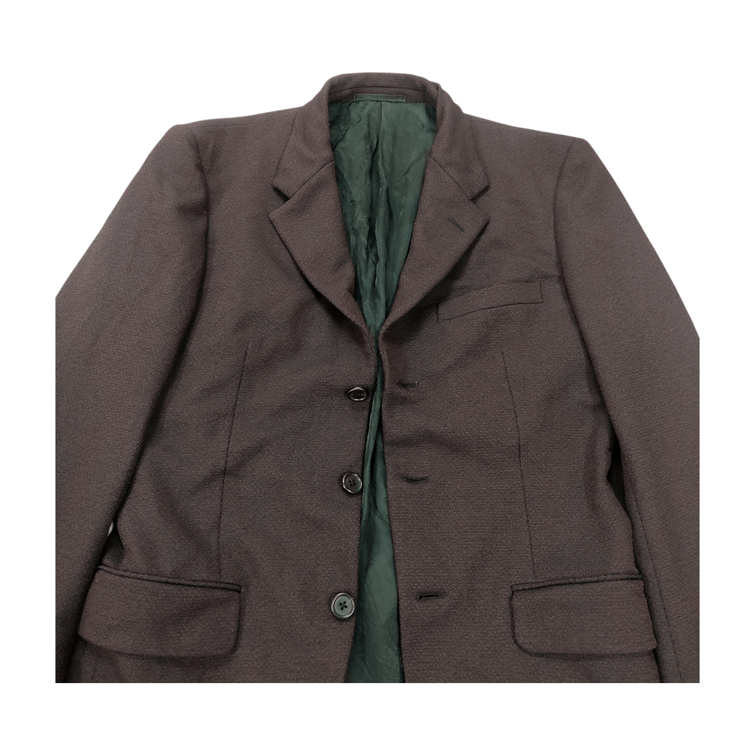 Prada Prada Nylon Wool Blend Single Breasted Blazer Jacket Size 46R - 6 Thumbnail