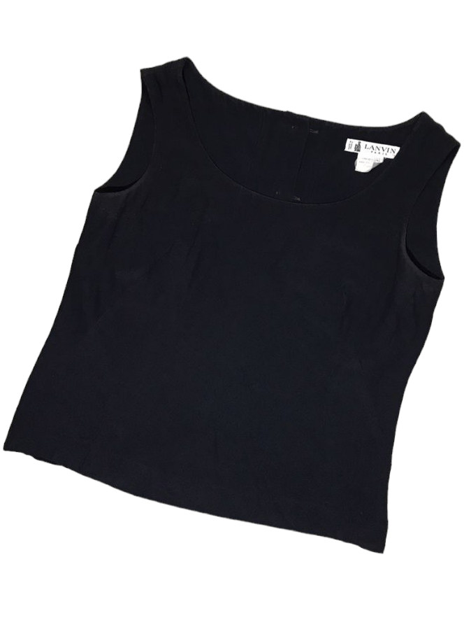 Lanvin Lavin Black Sleeveless Full Button Back Size XS / US 0-2 / IT 36-38 - 1 Thumbnail