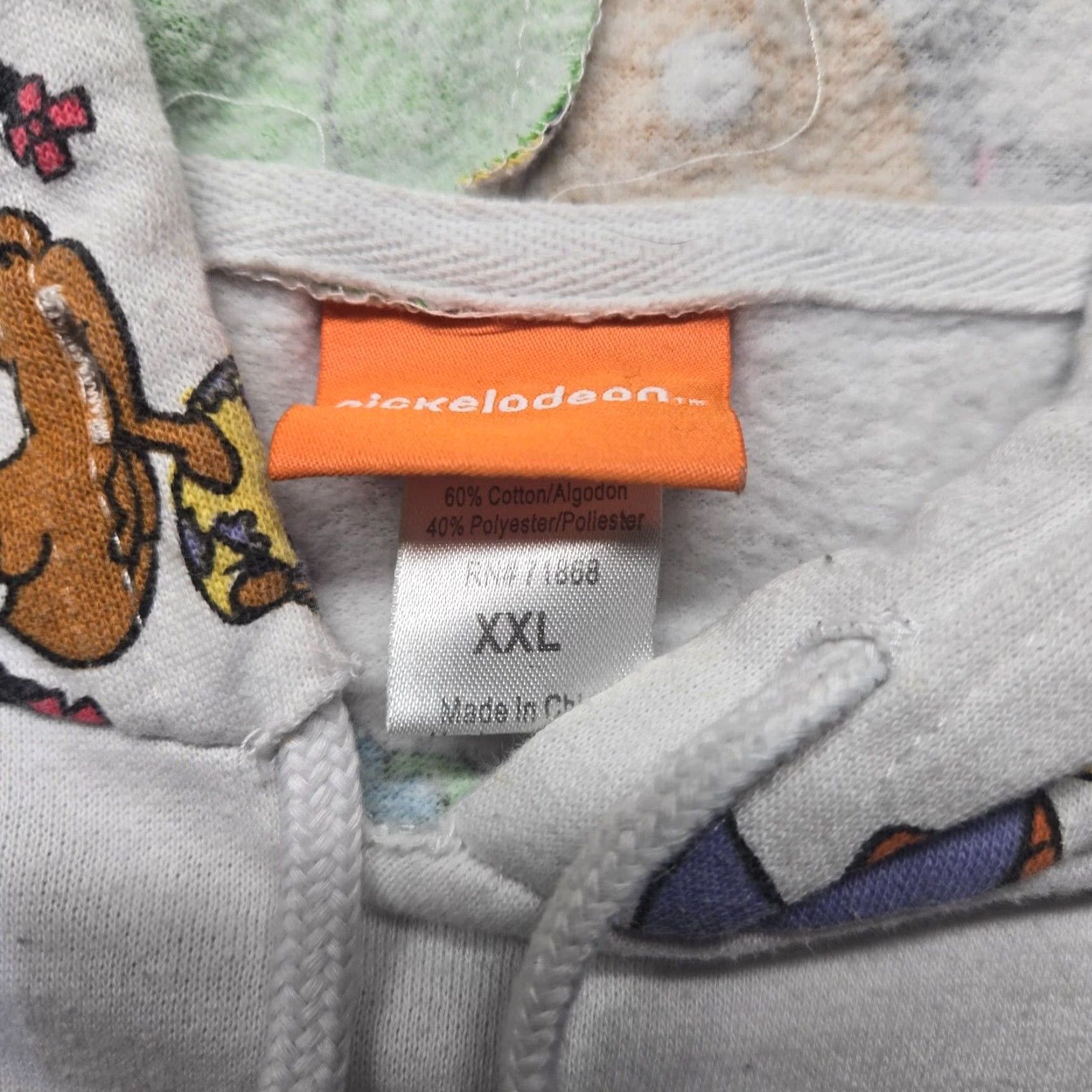 Nickelodeon VINTAGE Nickelodeon Rugrats Hoodie Sweatshirt Adult 2XL White All Over Print Mens Hoodie Size US XXL / EU 58 / 5 - 3 Thumbnail