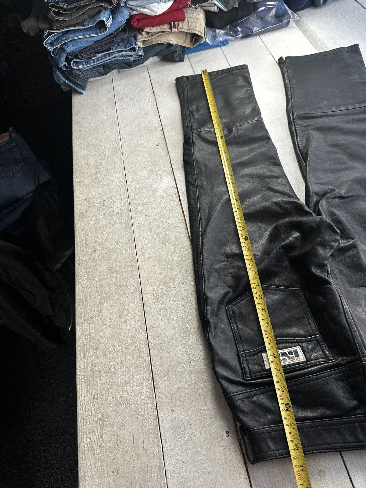 Other IXS 🚨GRAIL MEN LEATHER PANTS Y2K WESTERN MOTORCYCLE Size US 28 / EU 44 - 15 Thumbnail