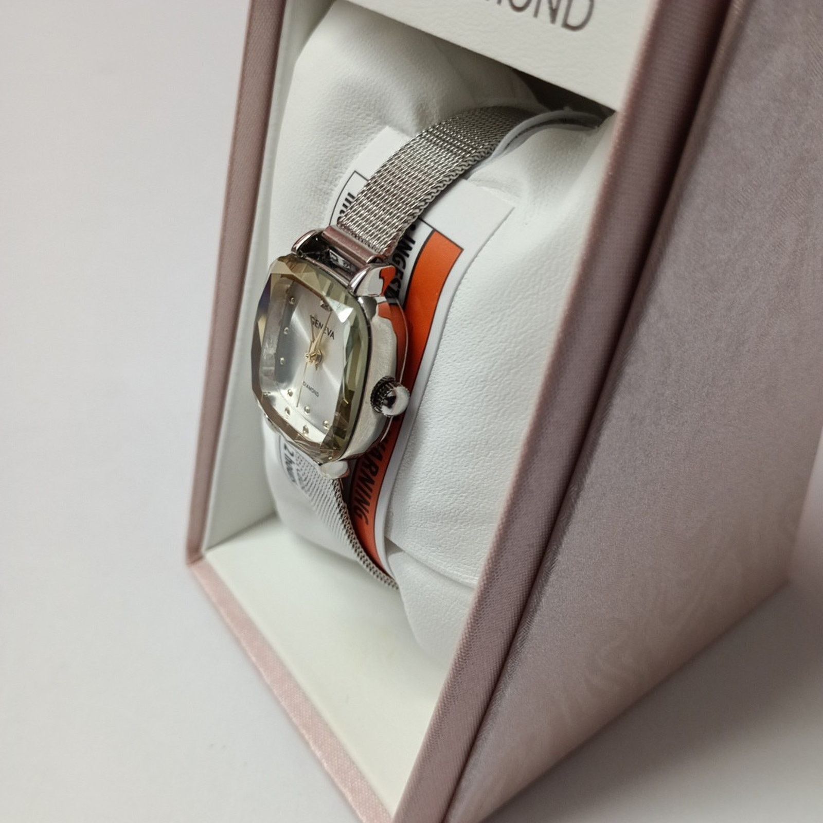 Geneva Geneva Genuine Diamond Collection Women’s Watch Silver Size ONE SIZE - 2 Thumbnail