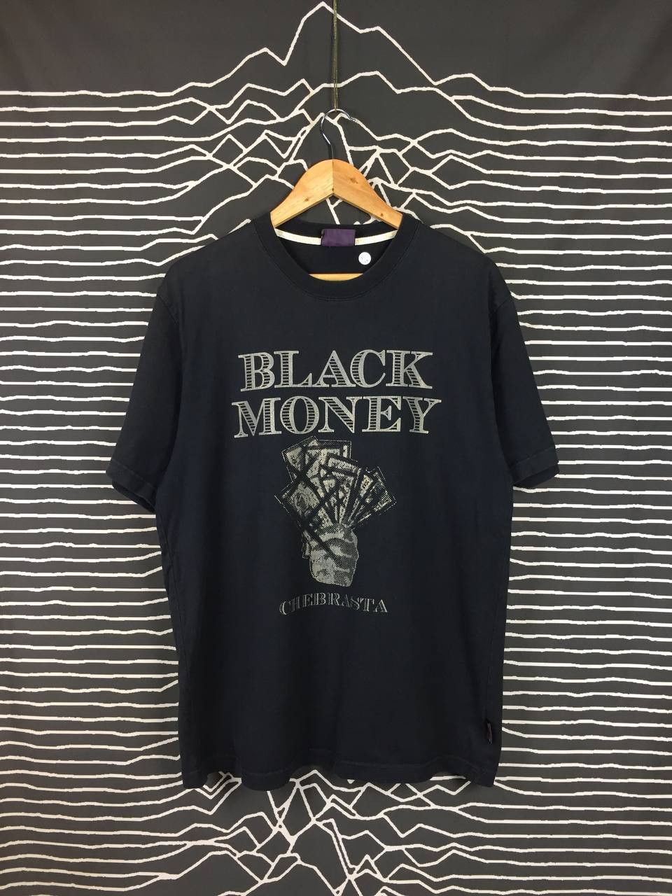Japanese Brand × Vintage CHEBRASTA Japanese Brand Black Money Hoodlife Tee Size US L / EU 52-54 / 3 - 1 Thumbnail