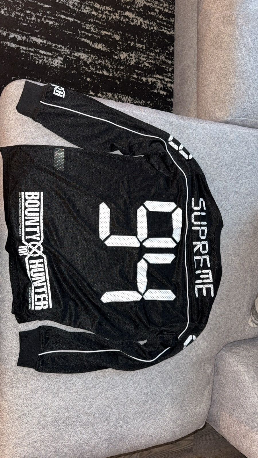 FW2023 Supreme / Bounty Hunter Mesh Moto Jersey Black Medium