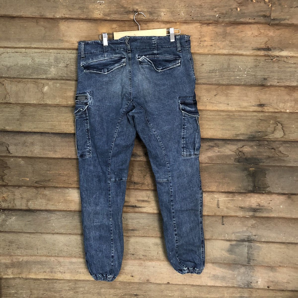 Hummel Hummer Blue Cargo Multipocket tactical denim Pants #7379 Size US 34 / EU 50 - 14 Thumbnail