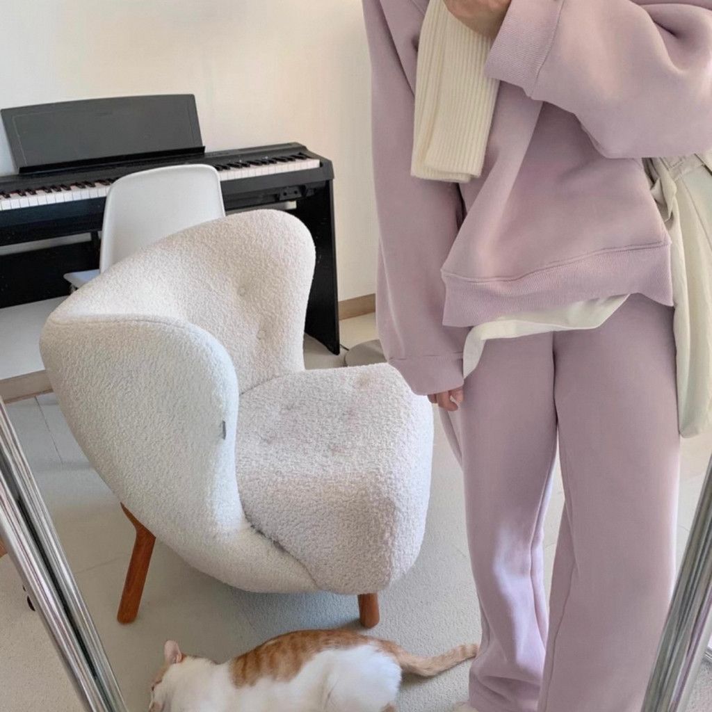 Zara Light Lilac Fleece Hoodie Size L / US 10 / IT 46 - 7 Thumbnail