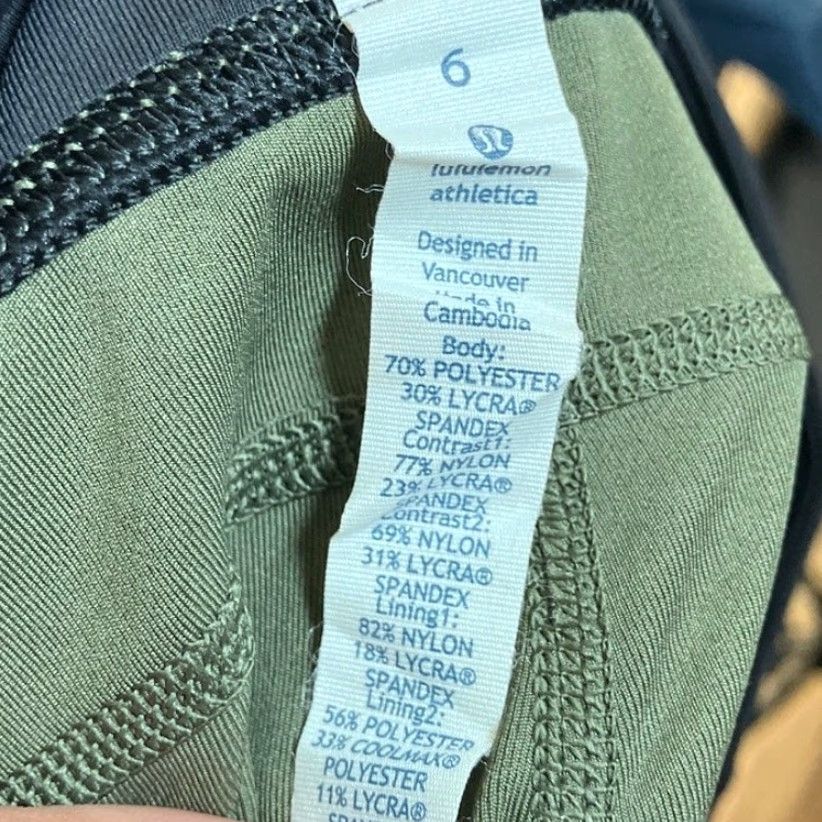 Lululemon Lululemon Womens Pants Green Mystic Jungle Top Speed Crop Pull On Leggings 6 Size M / US 6-8 / IT 42-44 - 4 Thumbnail